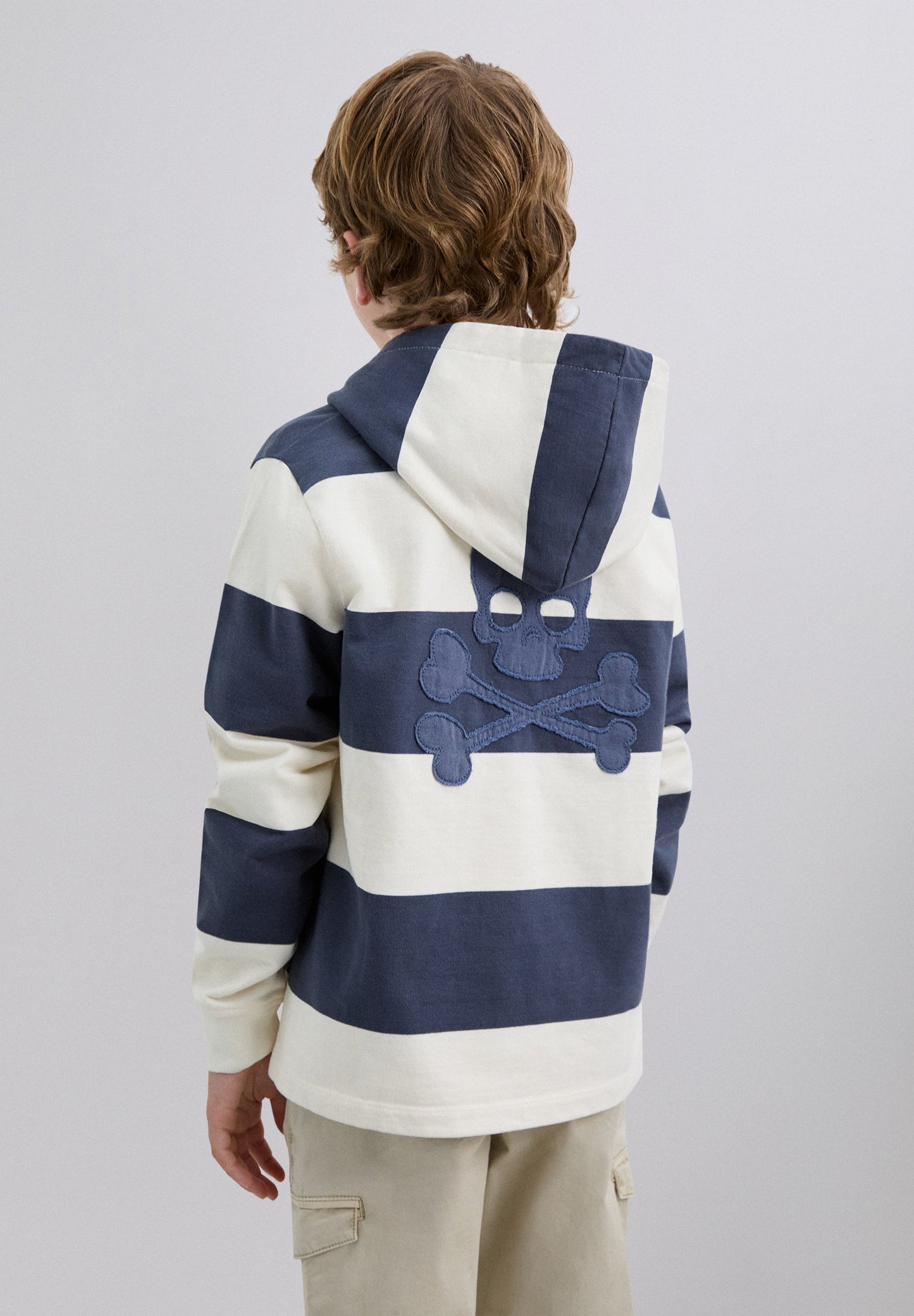 SCSTRIPESSKULLHOODIE KIDS