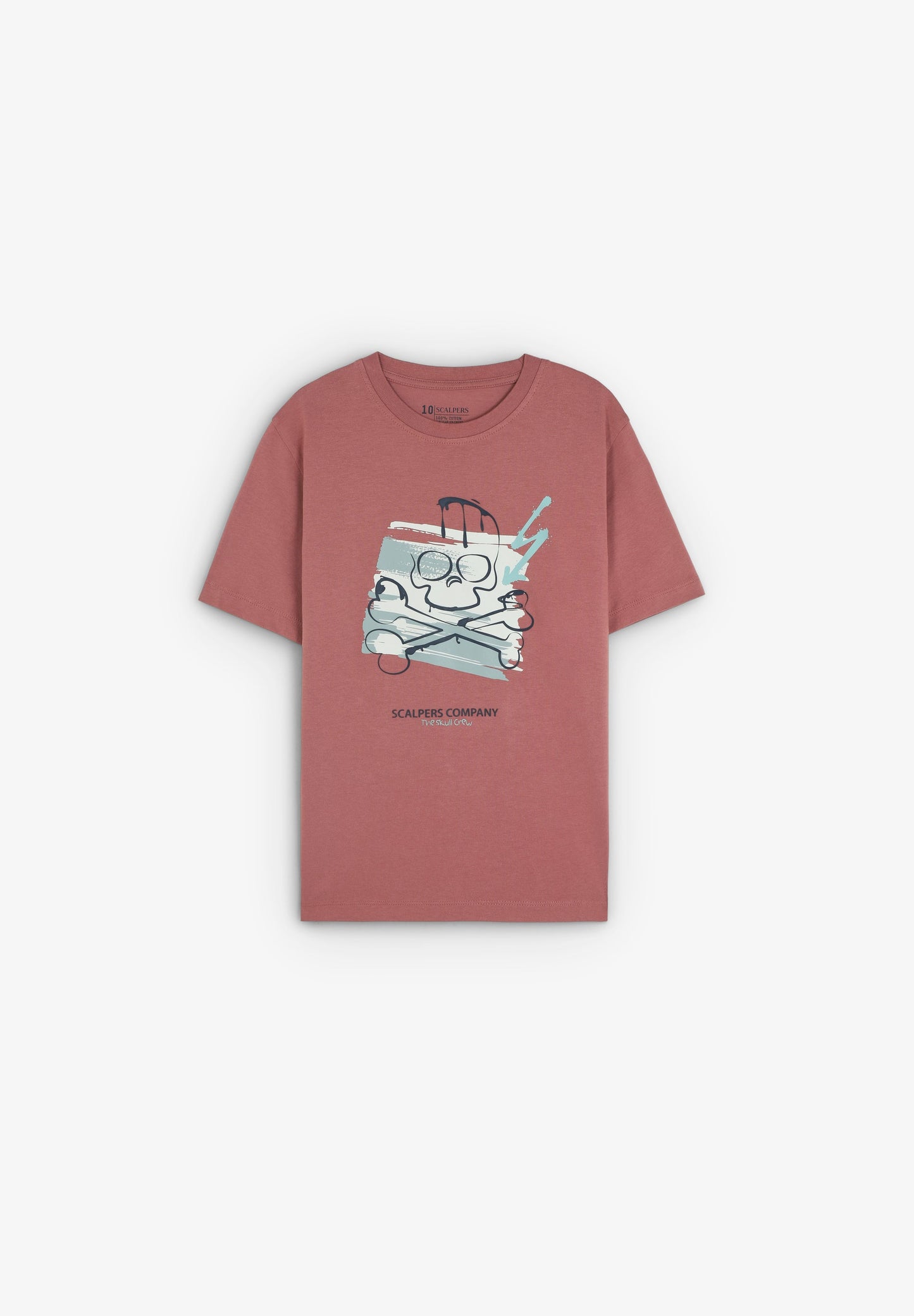 T-SHIRT COM PADRÃO DE LOGÓTIPO