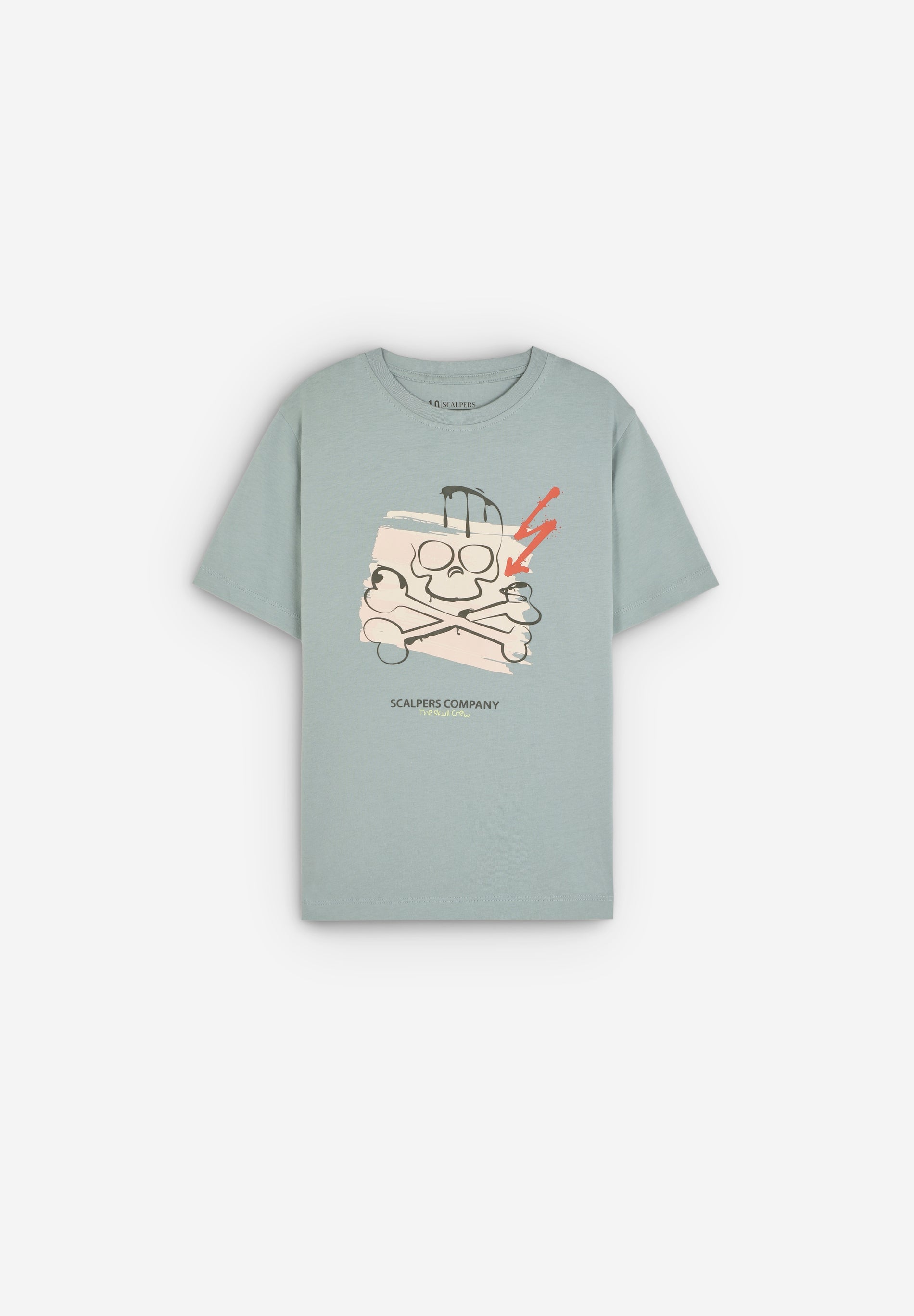 T-SHIRT COM PADRÃO DE LOGÓTIPO