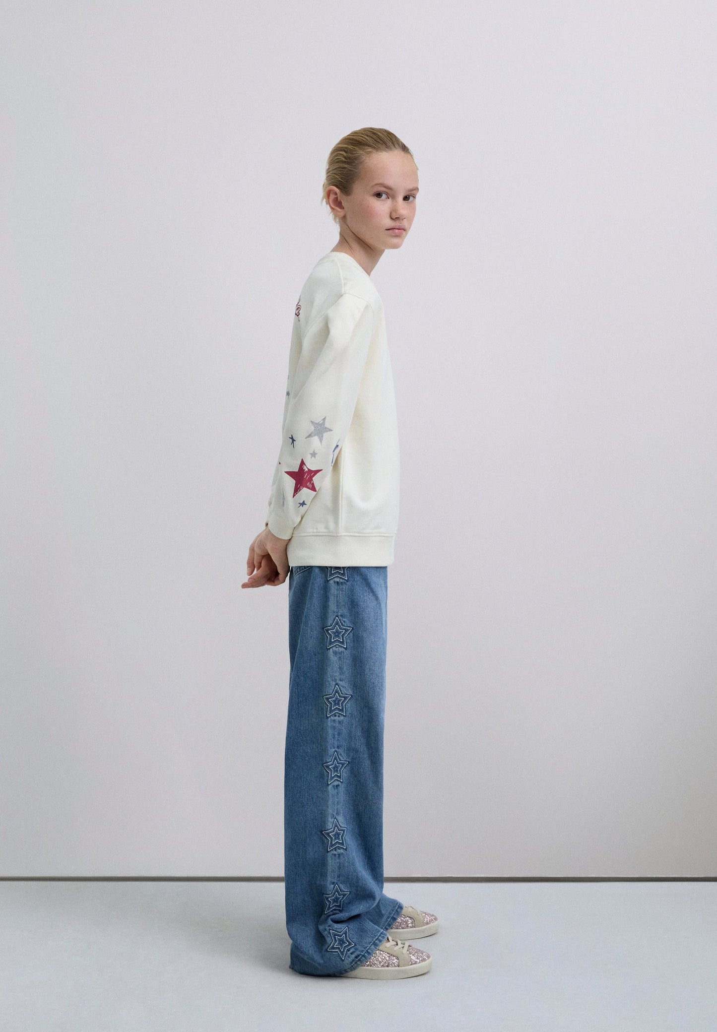 SWEATER DE MANGA ABALONADA COM PADRÃO