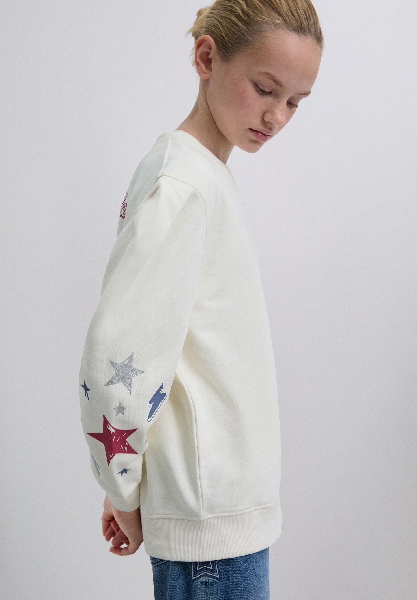 SWEATER DE MANGA ABALONADA COM PADRÃO