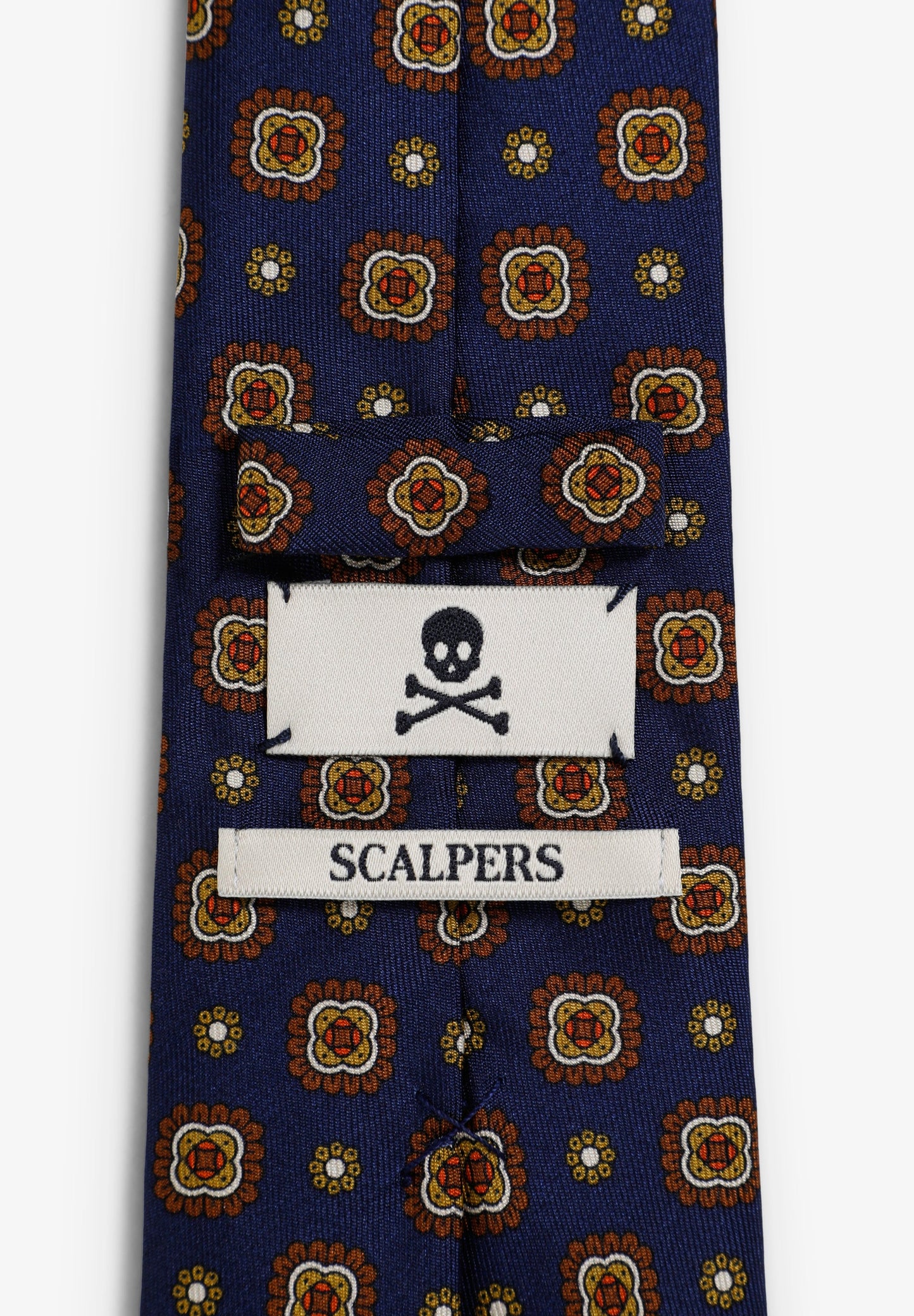 GRAVATA DE SEDA COM FLORES