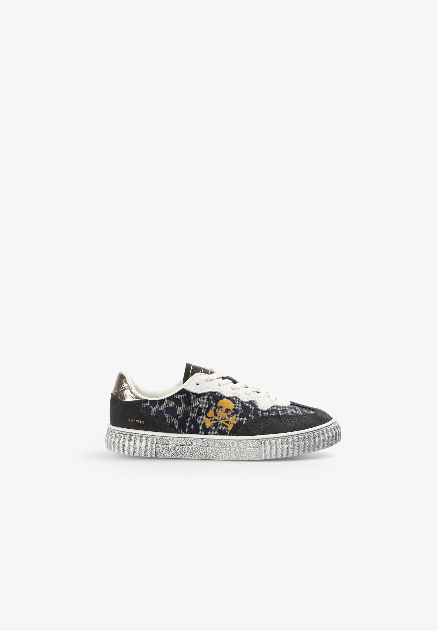 SAPATILHAS COM SKULL E ESTAMPADO ANIMAL