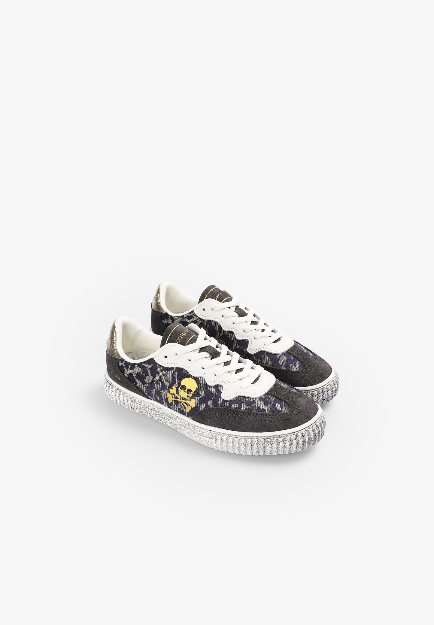 SAPATILHAS COM SKULL E ESTAMPADO ANIMAL