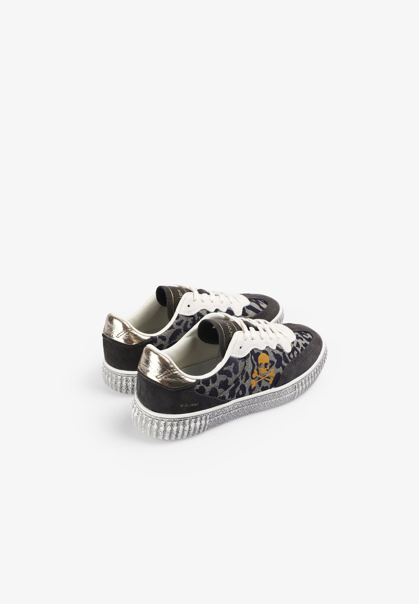 SAPATILHAS COM SKULL E ESTAMPADO ANIMAL