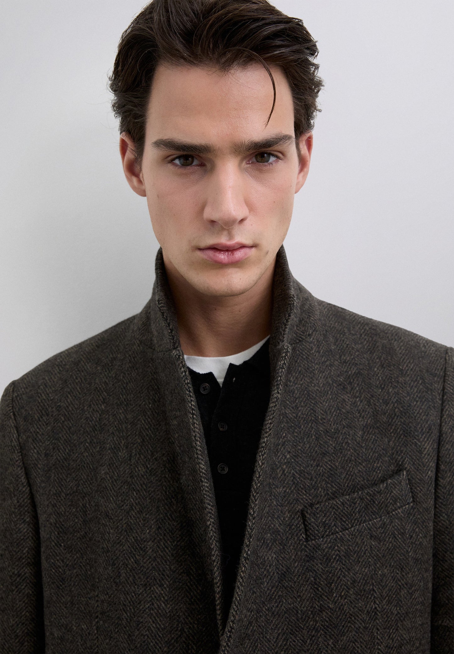 CASACO DE LÃ EM ESPIGA