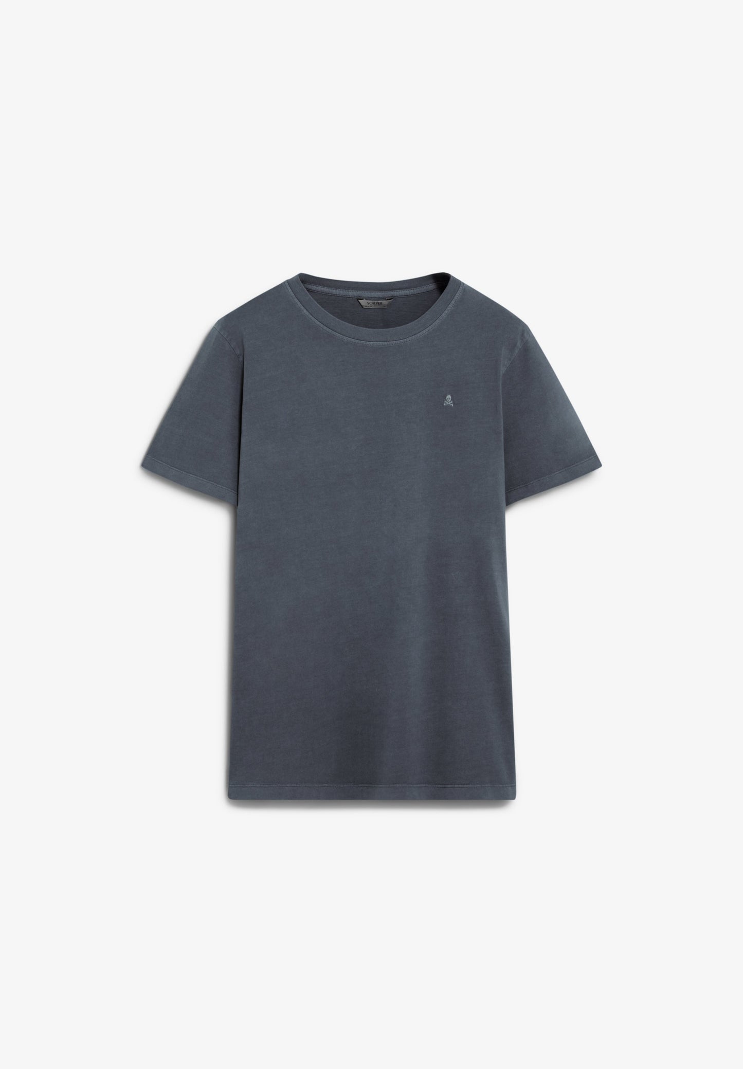 T-SHIRT BORDADA COM EFEITO LAVADO