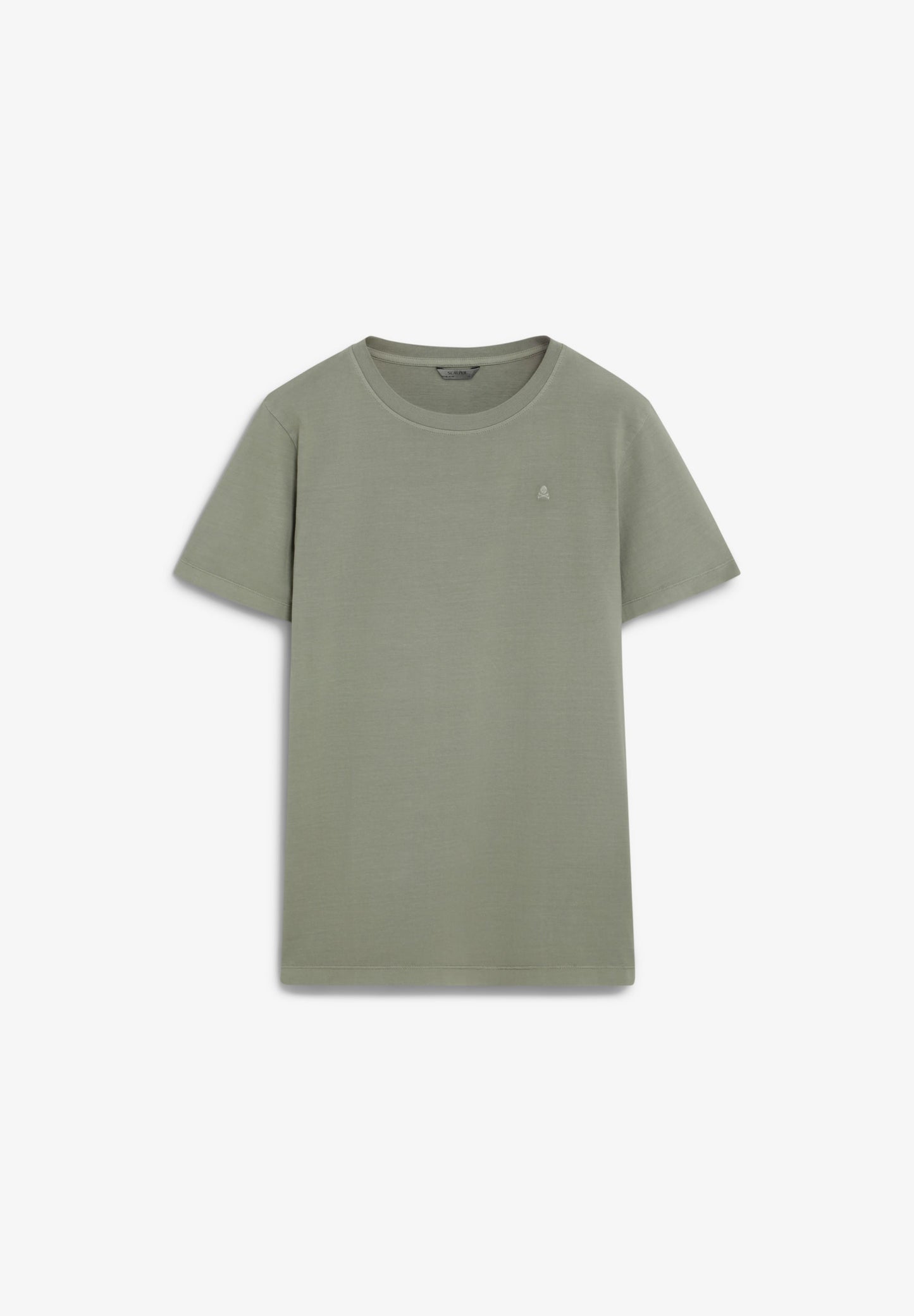 T-SHIRT BORDADA COM EFEITO LAVADO