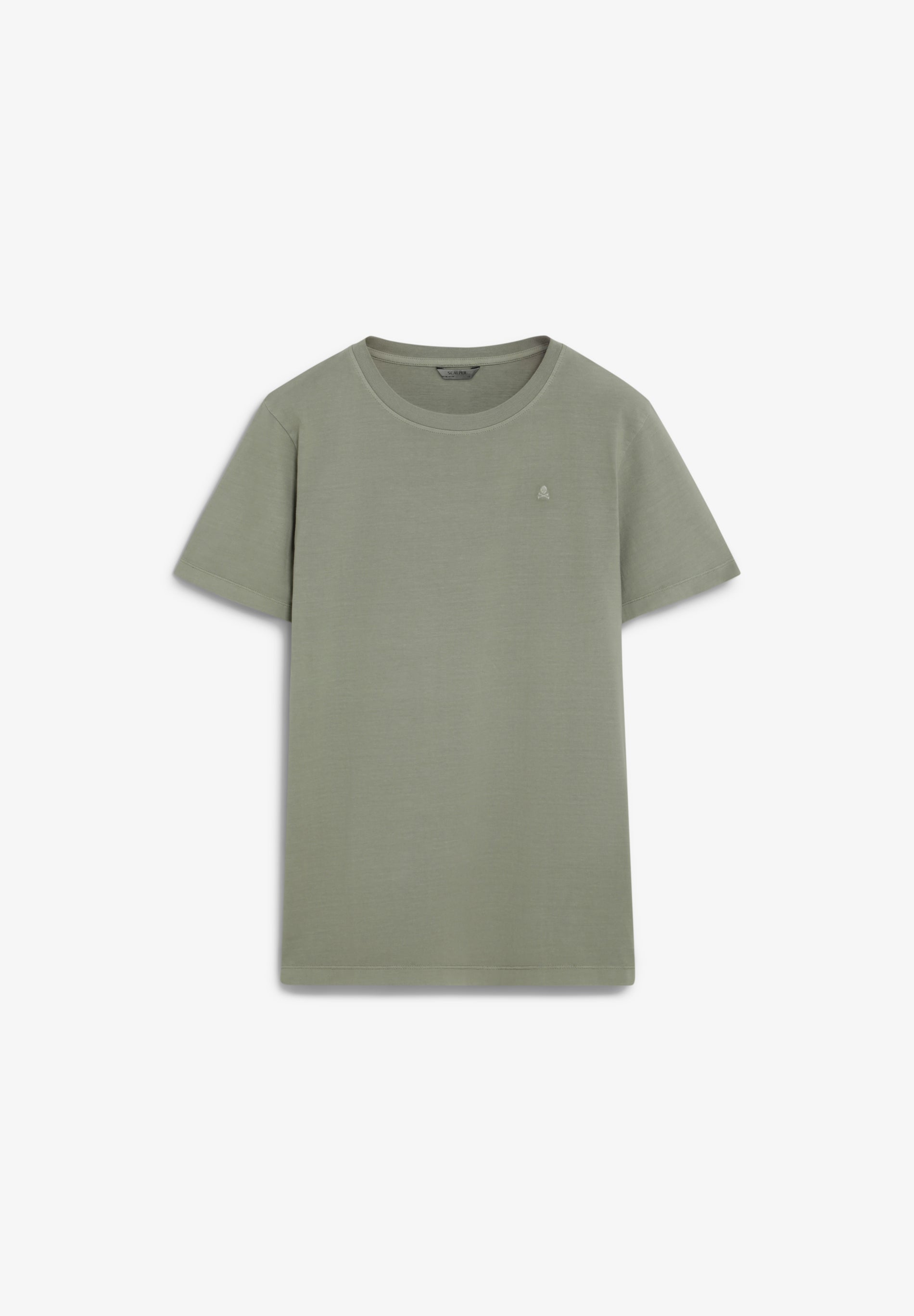 T-SHIRT BORDADA COM EFEITO LAVADO