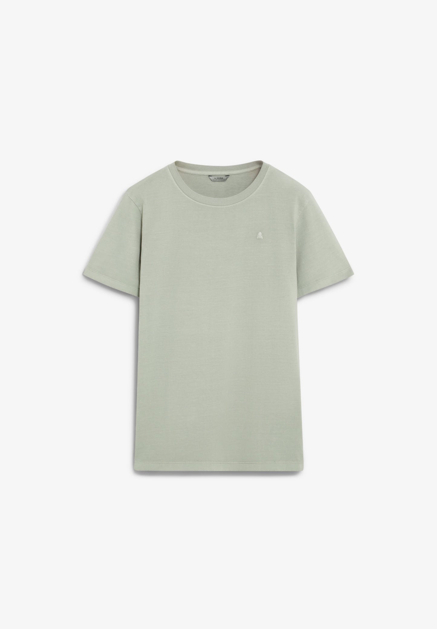 T-SHIRT BORDADA COM EFEITO LAVADO