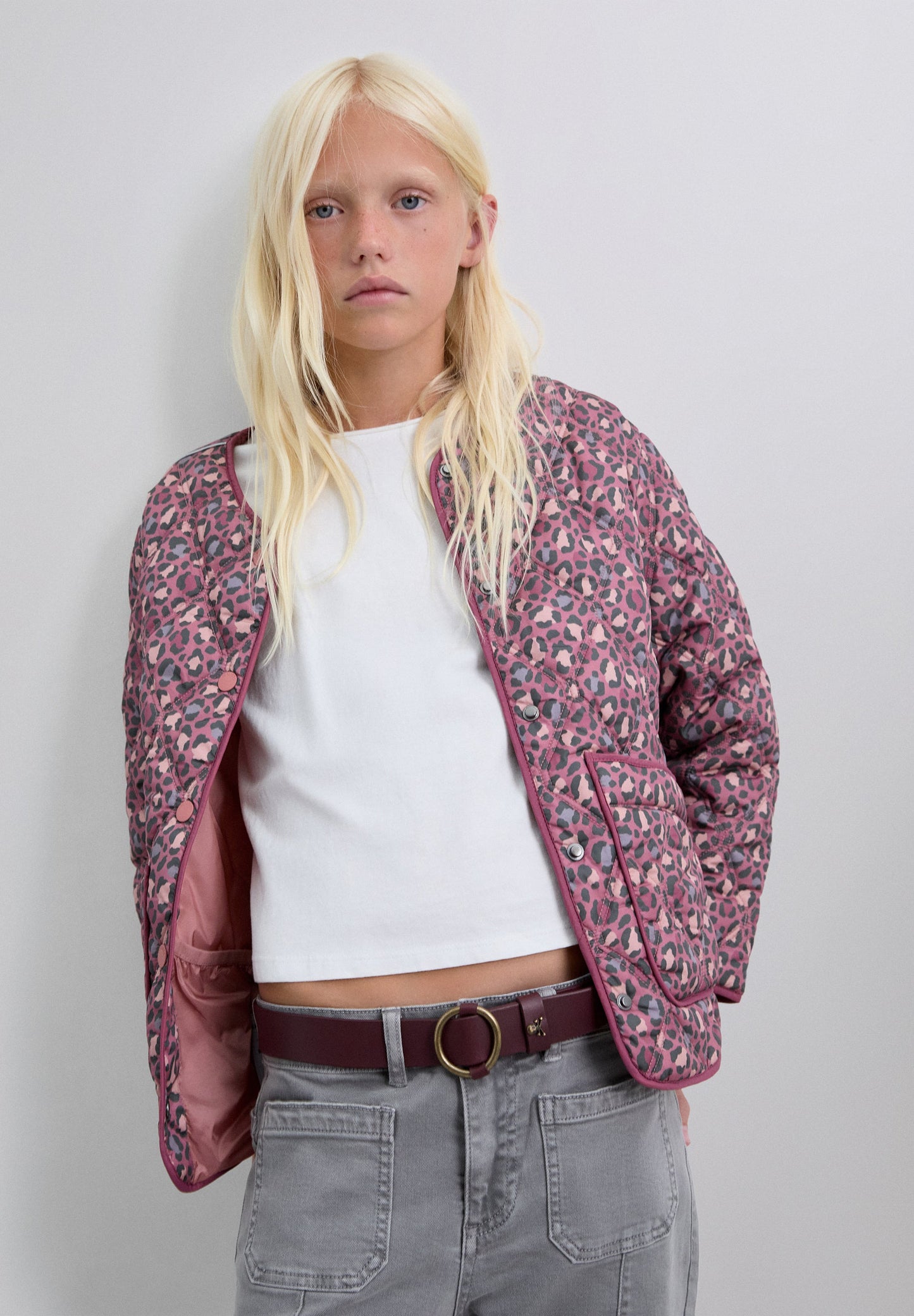 CARDIGAN ACOLCHOADO COM ESTAMPADO ANIMAL