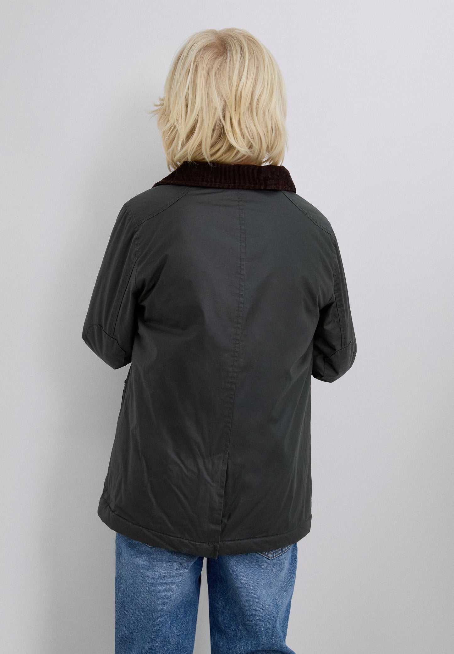 PARKA ENCERADA COM INTERIOR DE BOMBAZINA