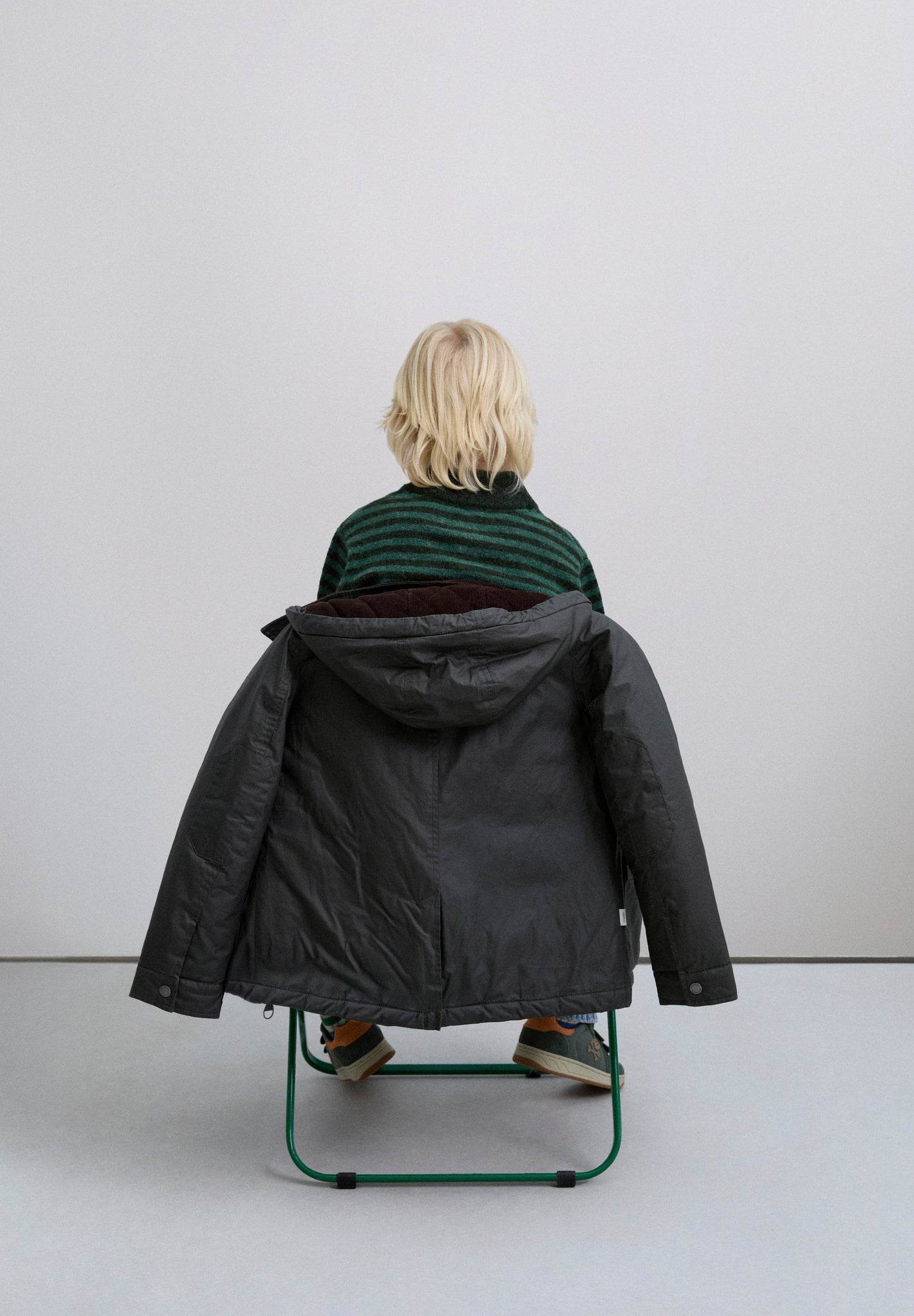 PARKA ENCERADA COM INTERIOR DE BOMBAZINA