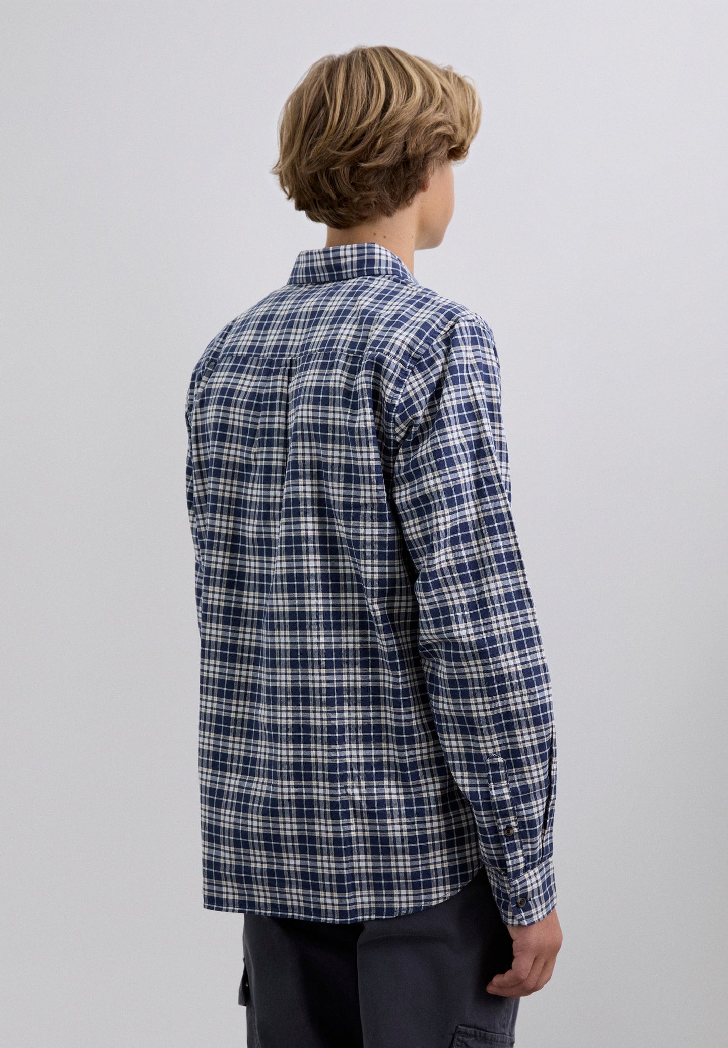 CAMISA T-SHIRT XADREZ COM SKULL