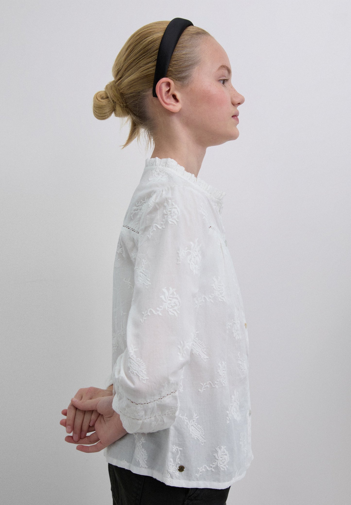 CAMISA ROMÂNTICA DE ALGODÃO