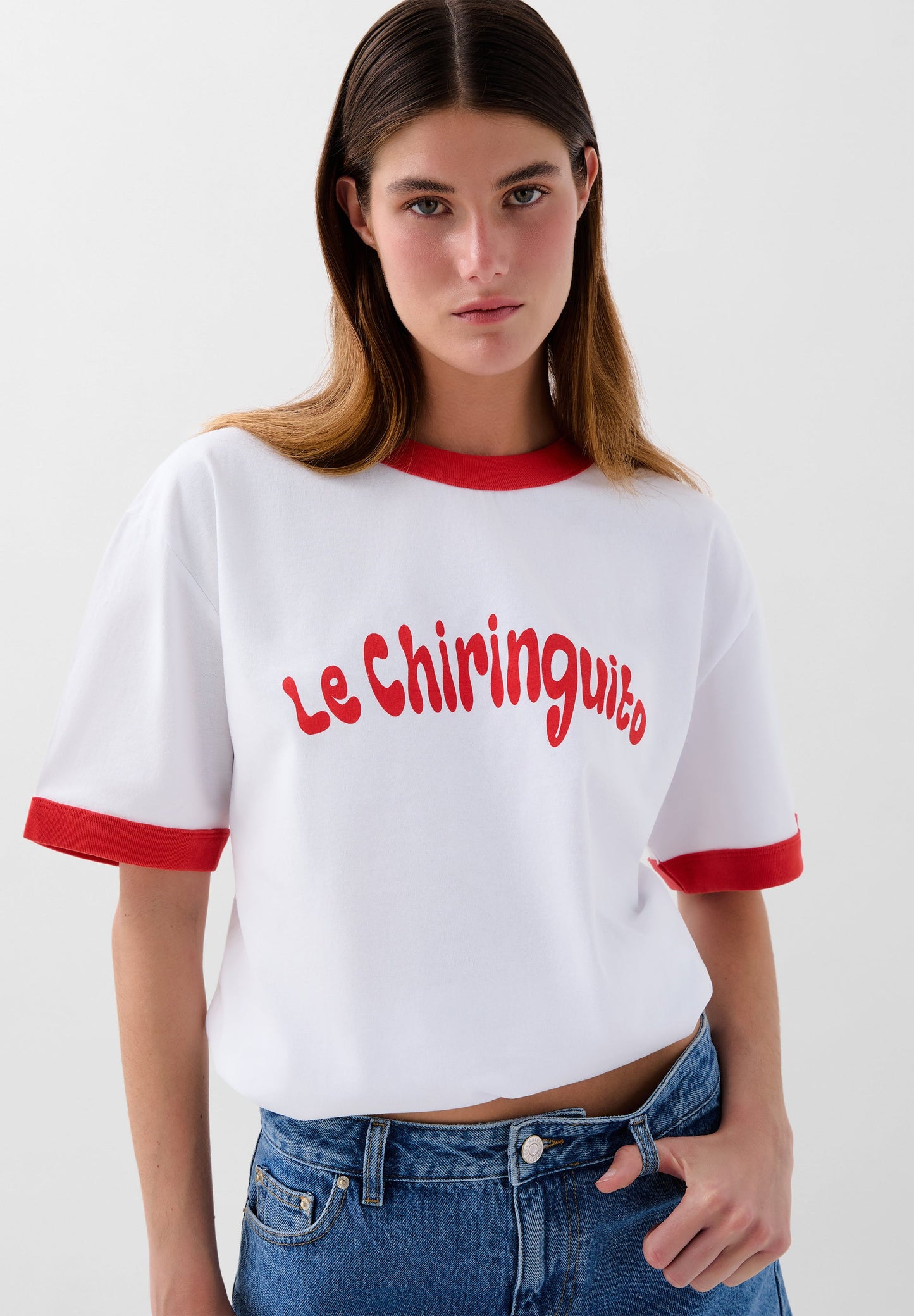 T-SHIRT SCCHIRINGUITO OE COM NERVURAS