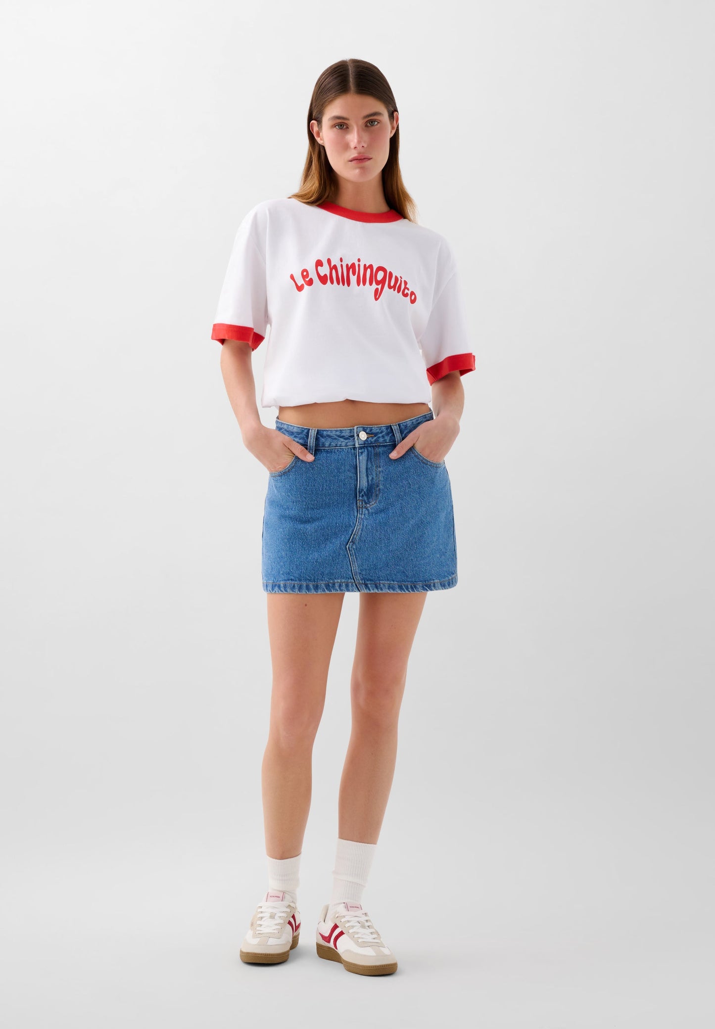 T-SHIRT SCCHIRINGUITO OE COM NERVURAS