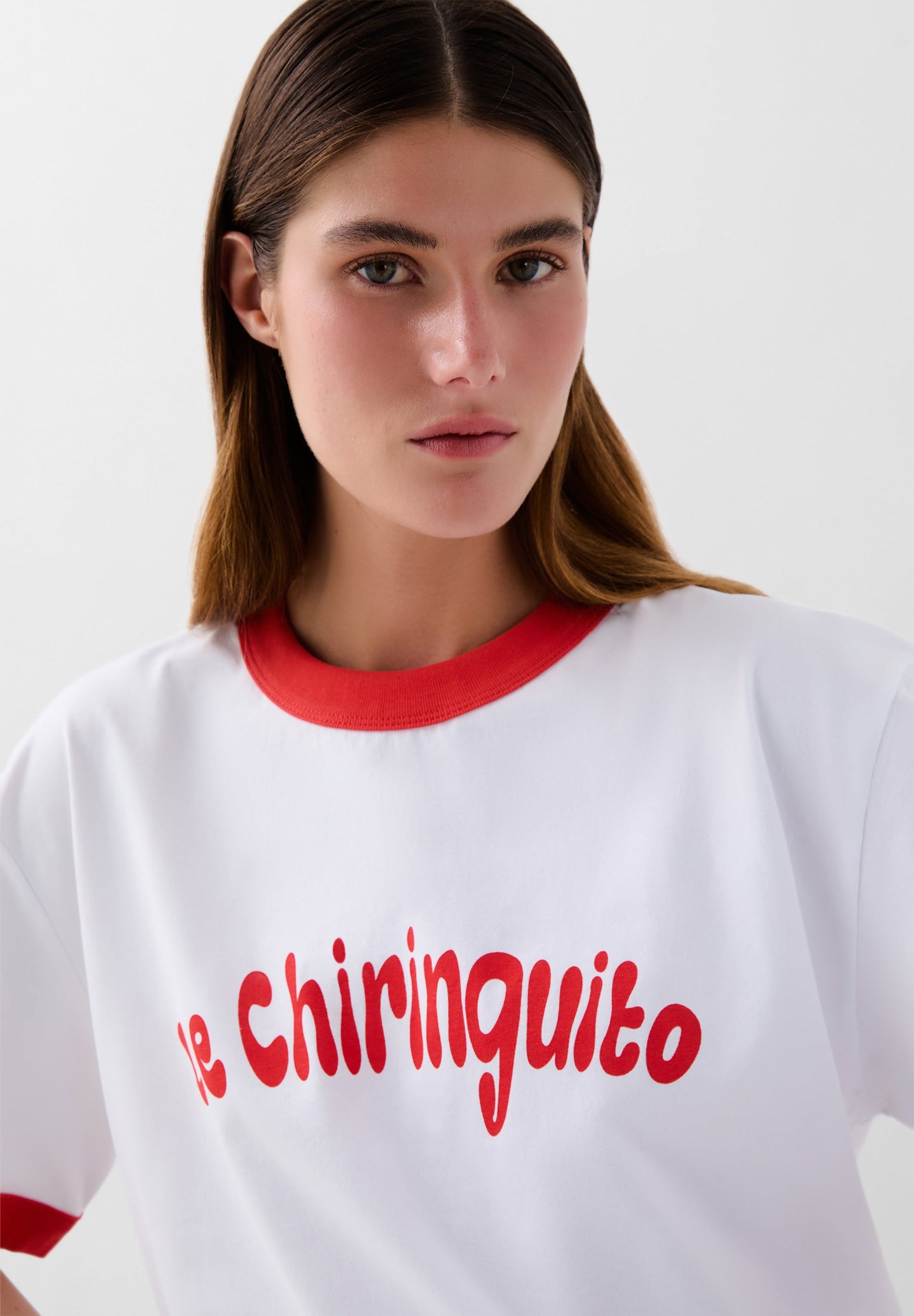 T-SHIRT SCCHIRINGUITO OE COM NERVURAS