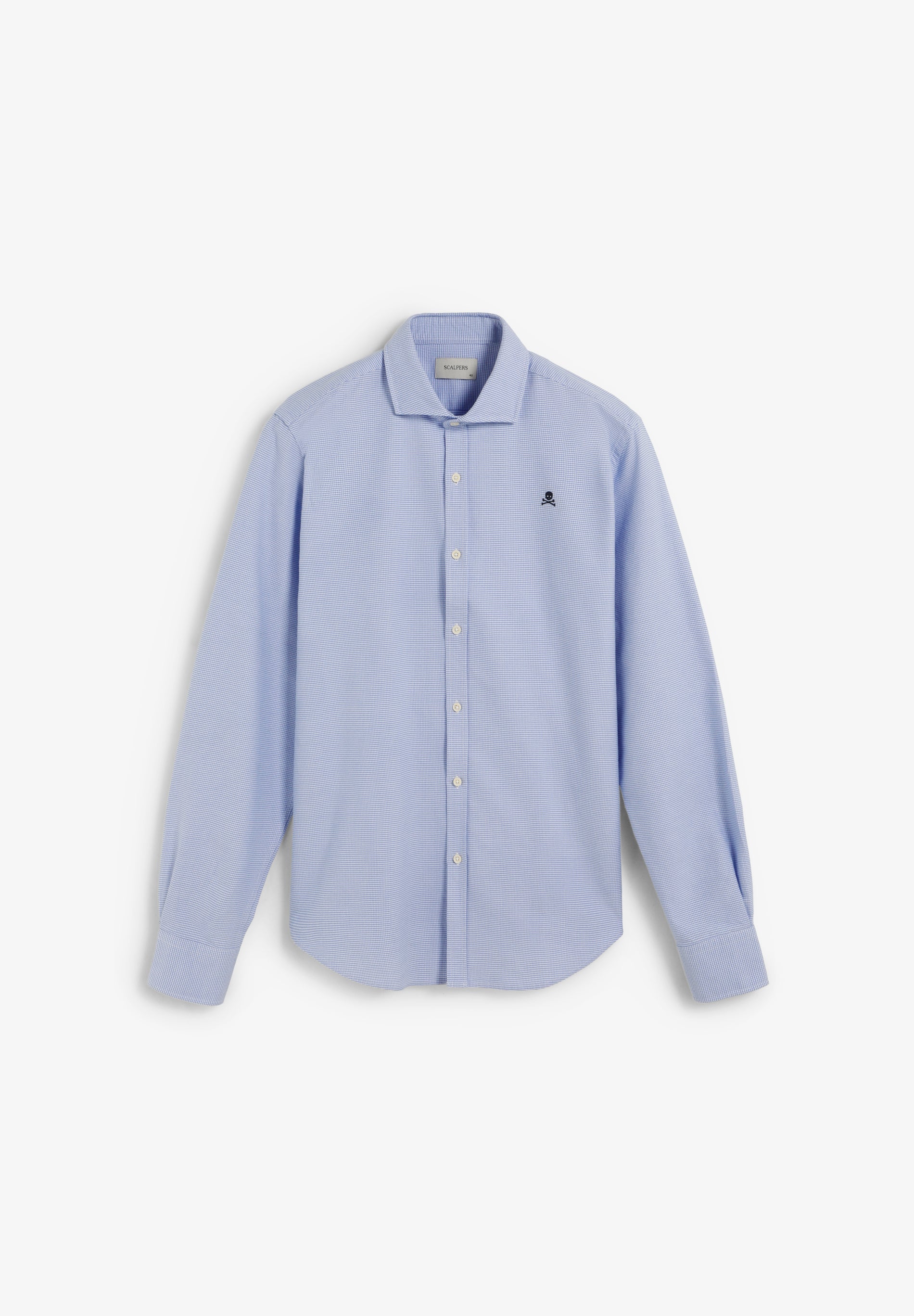 CAMISA ÀS RISCAS EM ALGODÃO