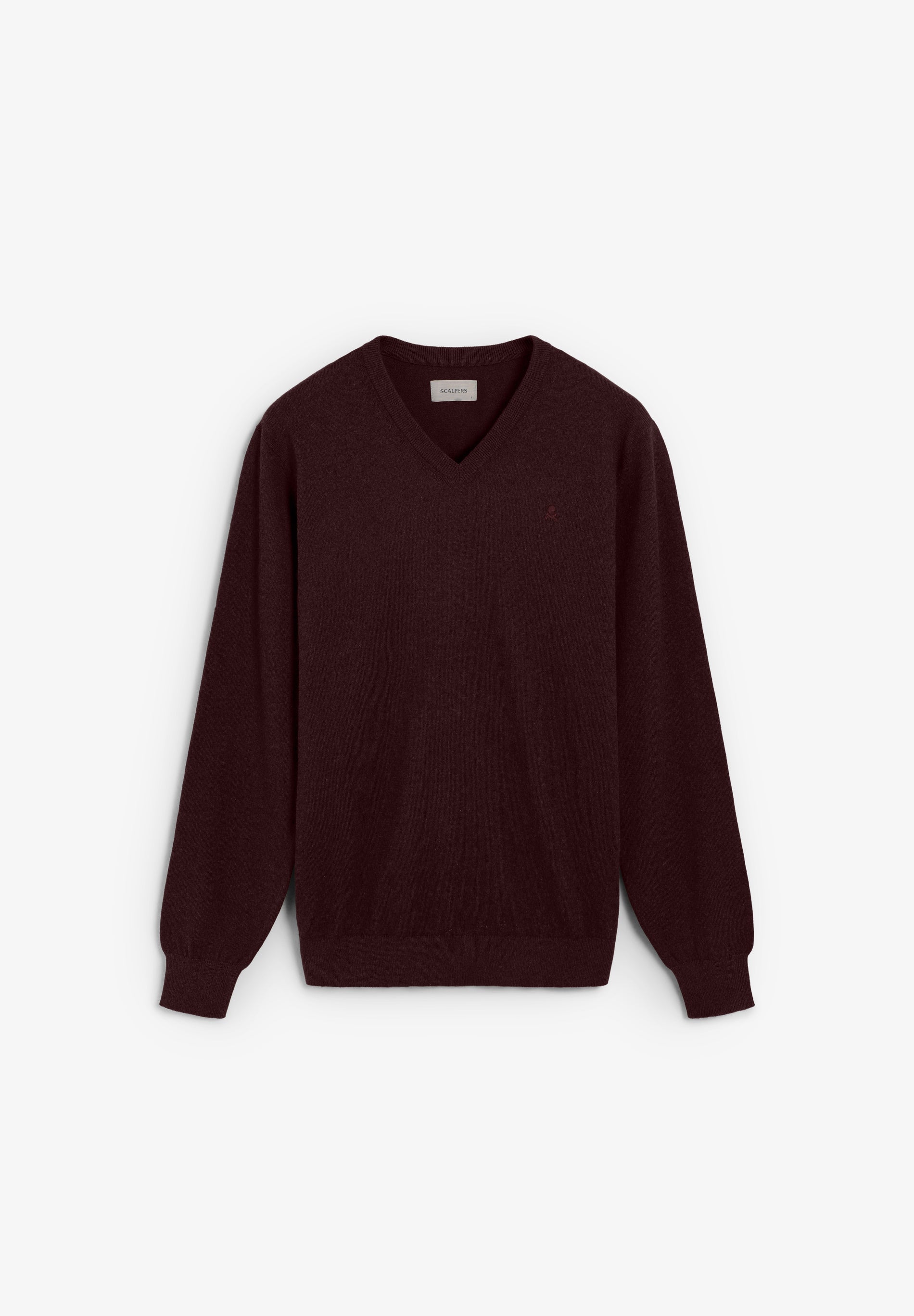 SWEATER DE MALHA COM DECOTE EM V ALGODÃO