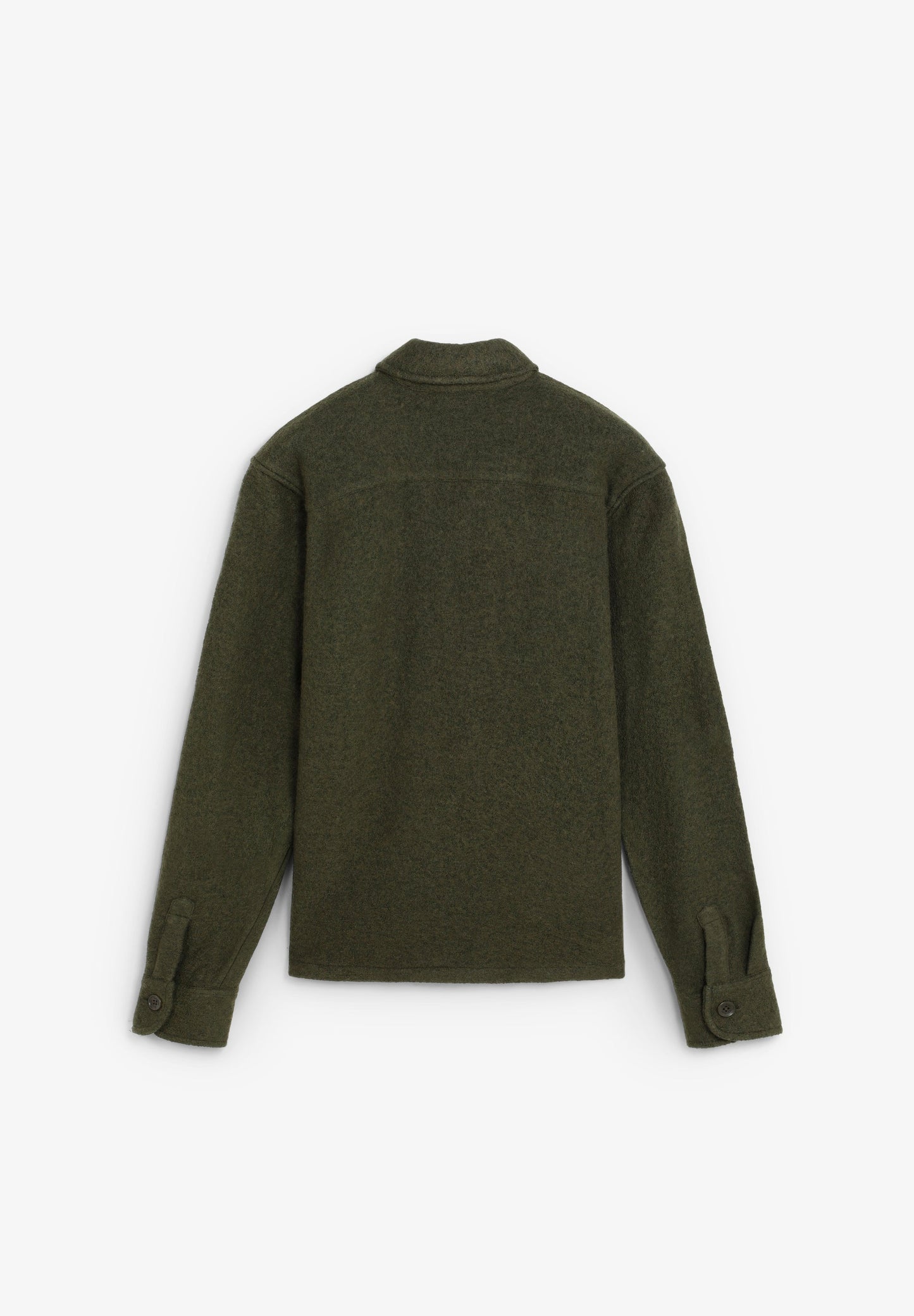 CAMISA COMPRIDA EM LÃ COM BOLSOS