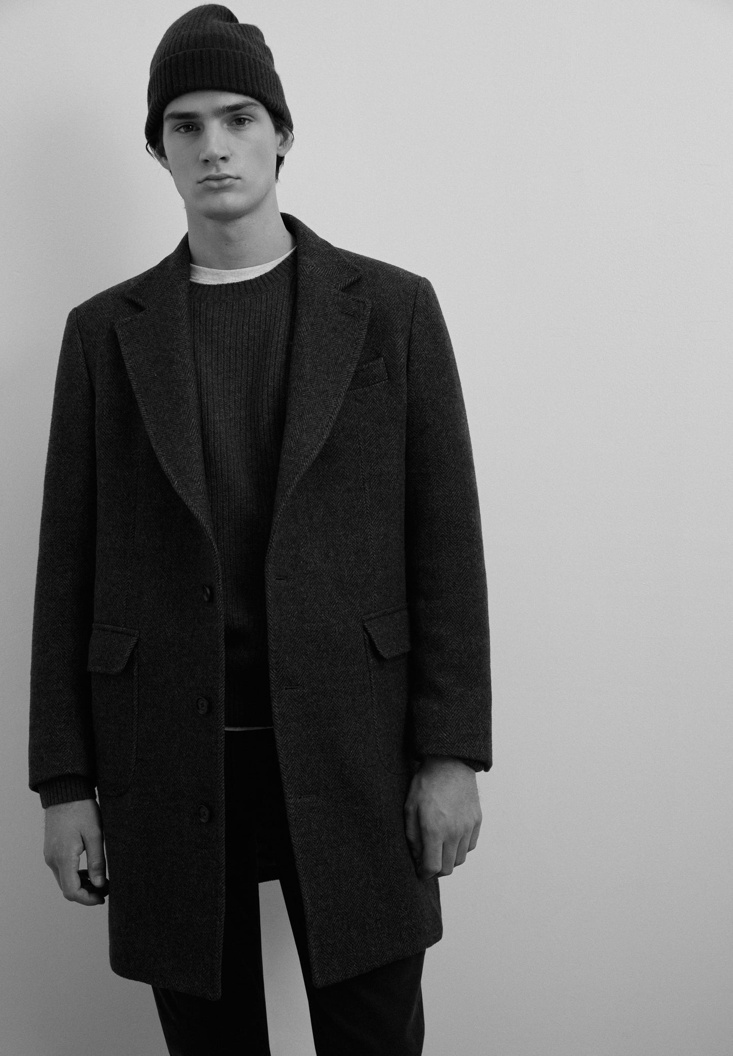 SWEATER CANELADA LÃ MERINO