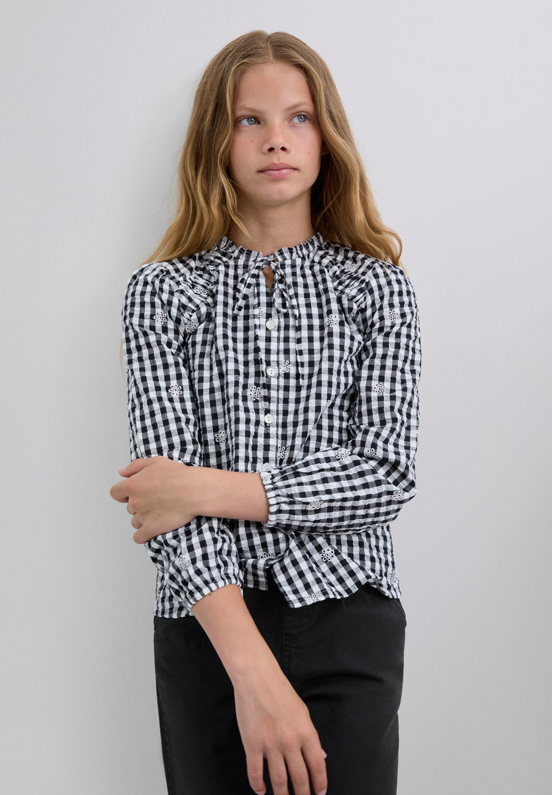 CAMISA QUADRADOS LAÇO