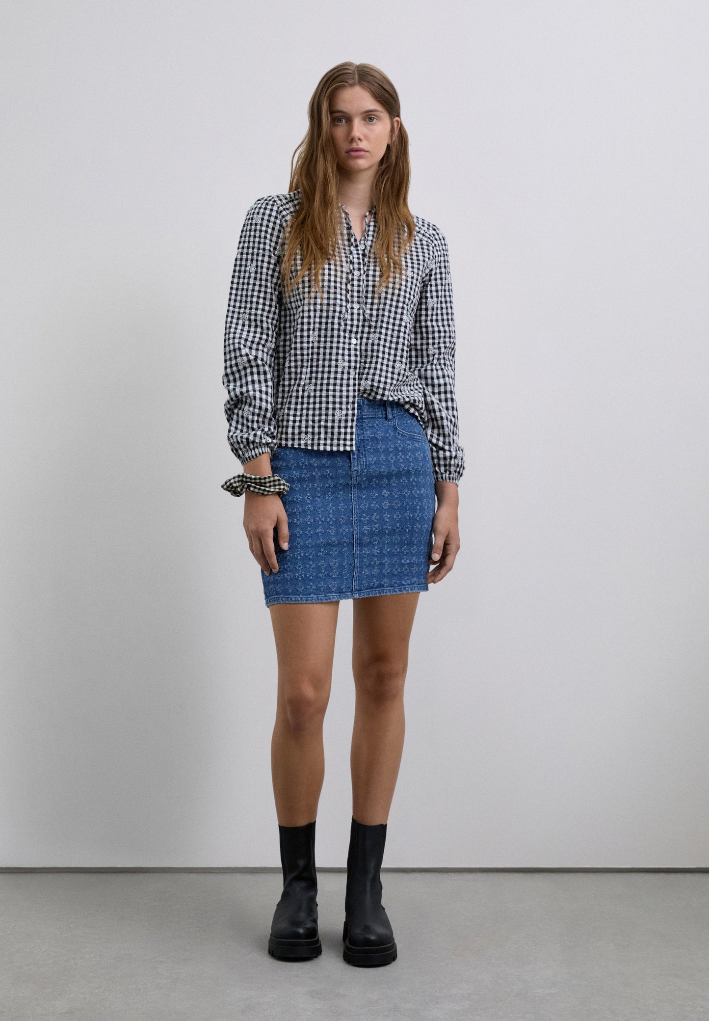 CAMISA QUADRADOS LAÇO