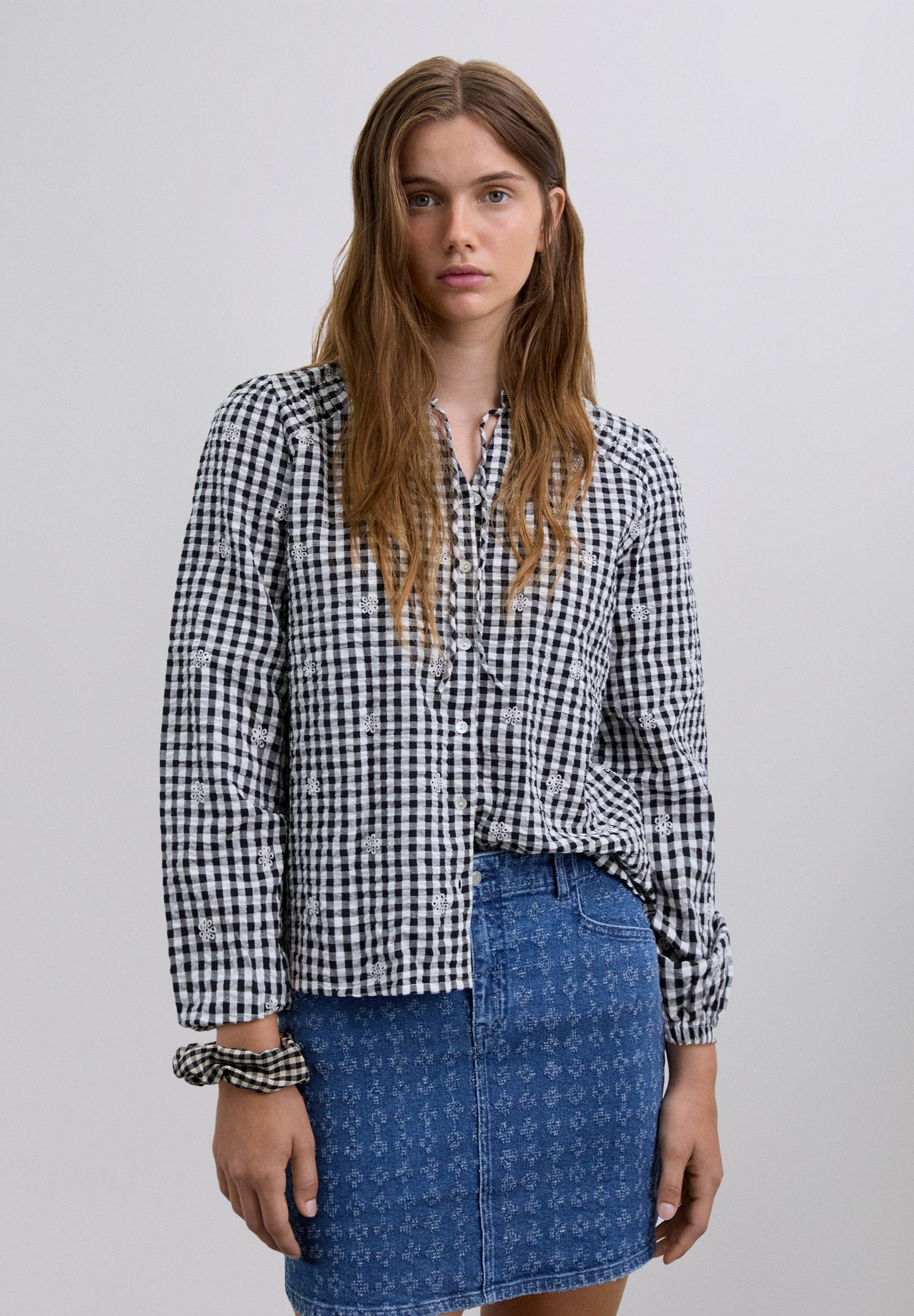 CAMISA QUADRADOS LAÇO