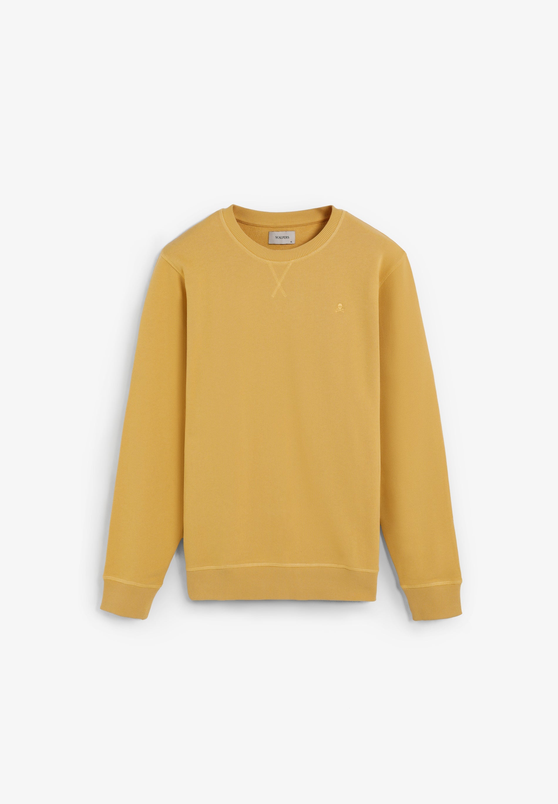 SWEATSHIRT BORDADA CONTRASTE ALGODÃO