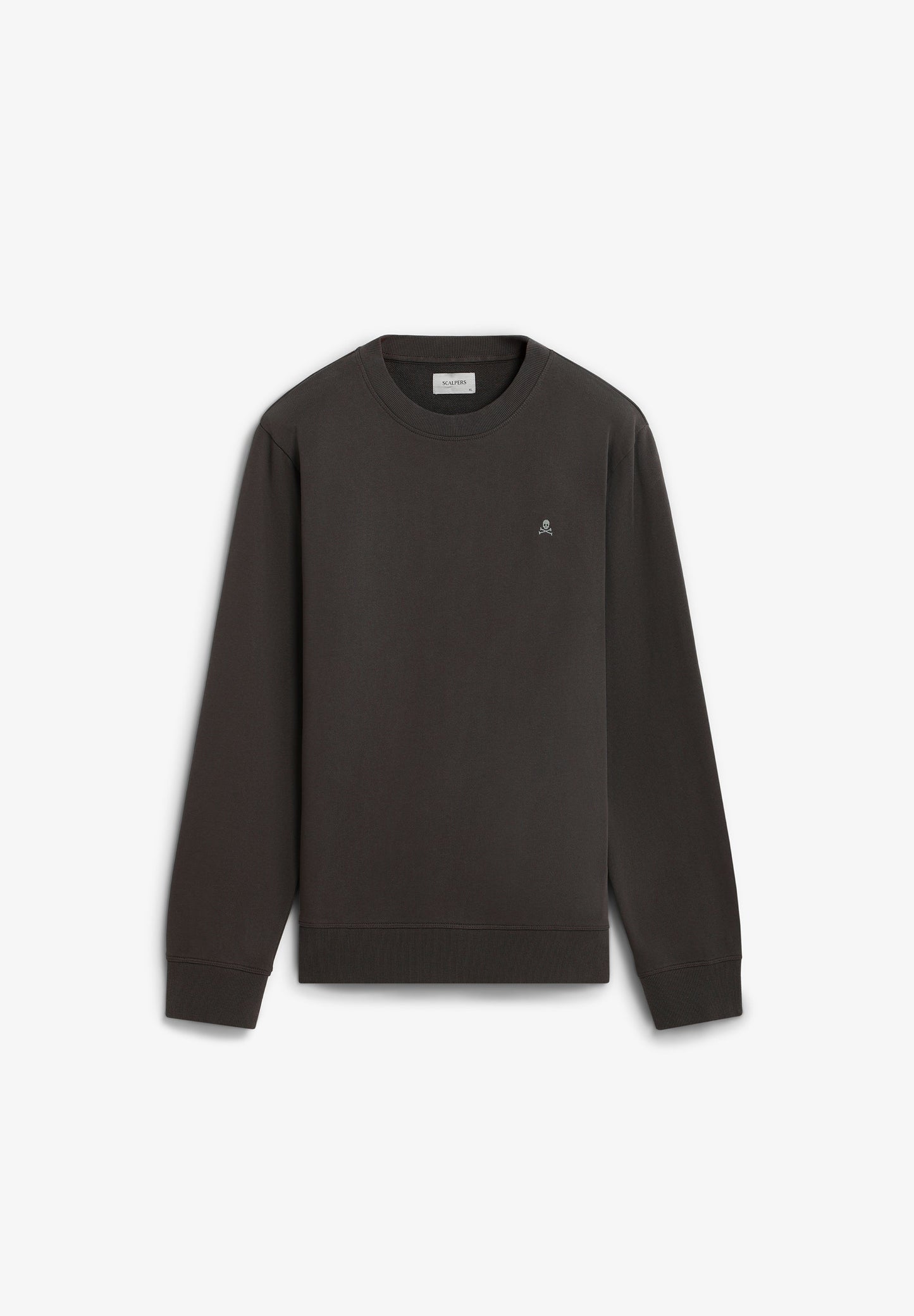 SWEATSHIRT BÁSICA BORDADA EM CONTRASTE