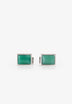 SCSILVER RECTANGLE CUFFLINKS