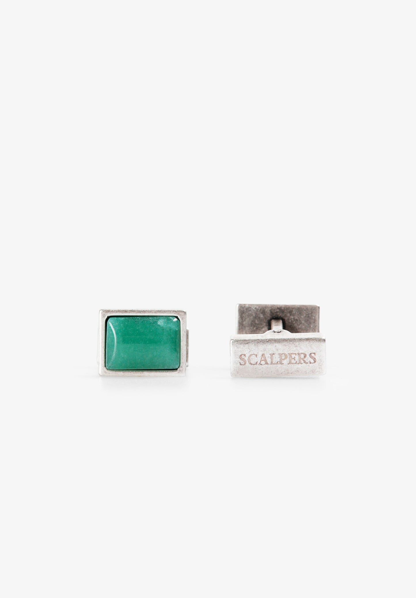 SCSILVER RECTANGLE CUFFLINKS