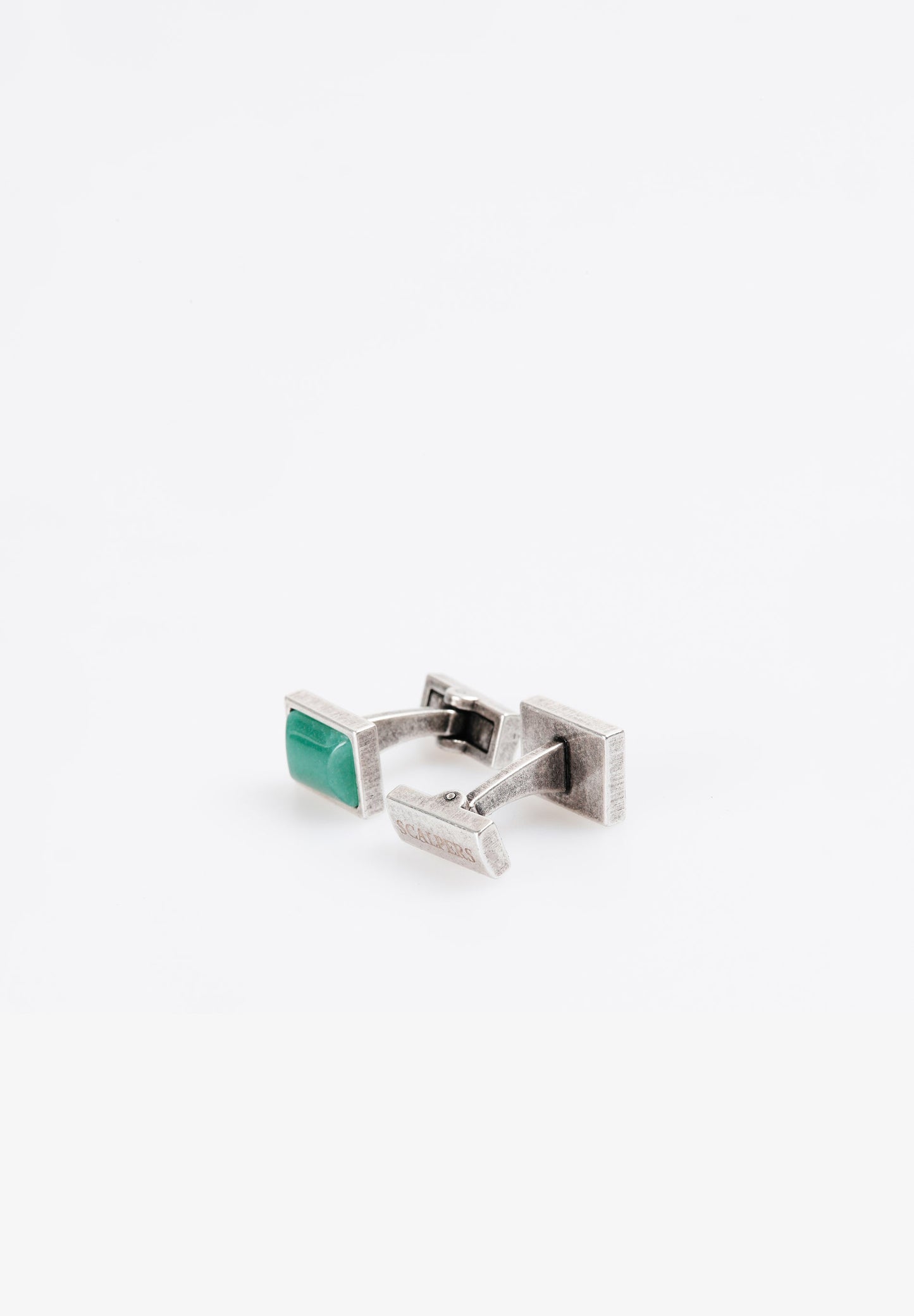 SCSILVER RECTANGLE CUFFLINKS