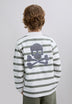 SWEATSHIRT DE RISCAS COM SKULL