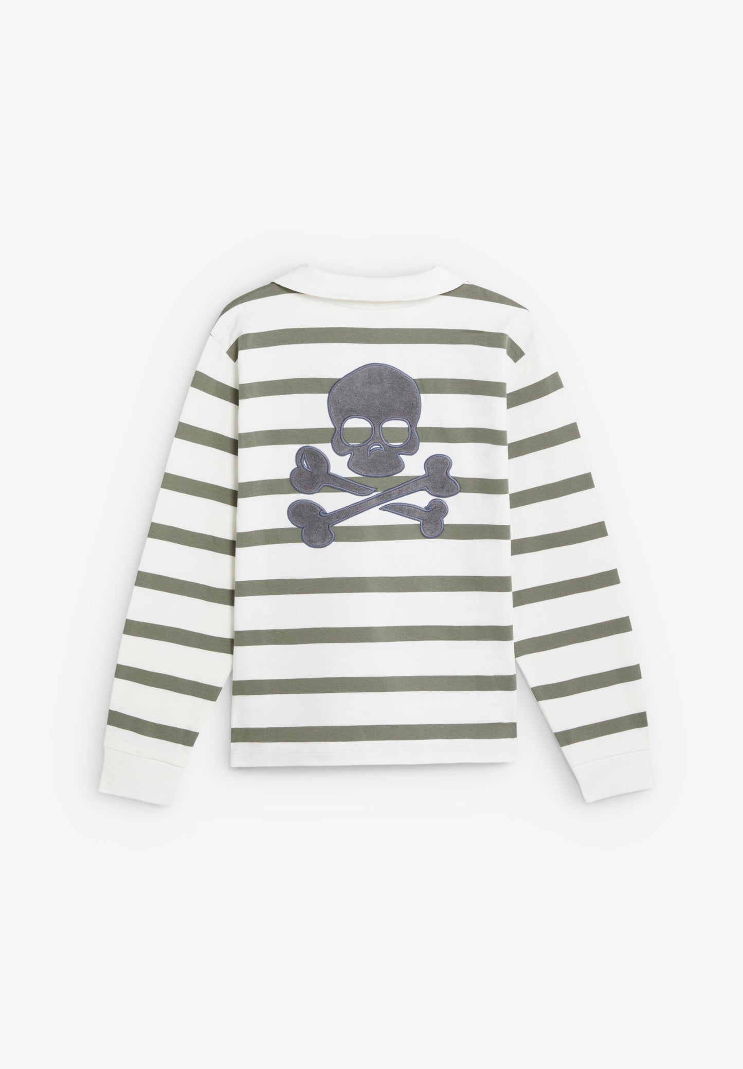 SWEATSHIRT DE RISCAS COM SKULL