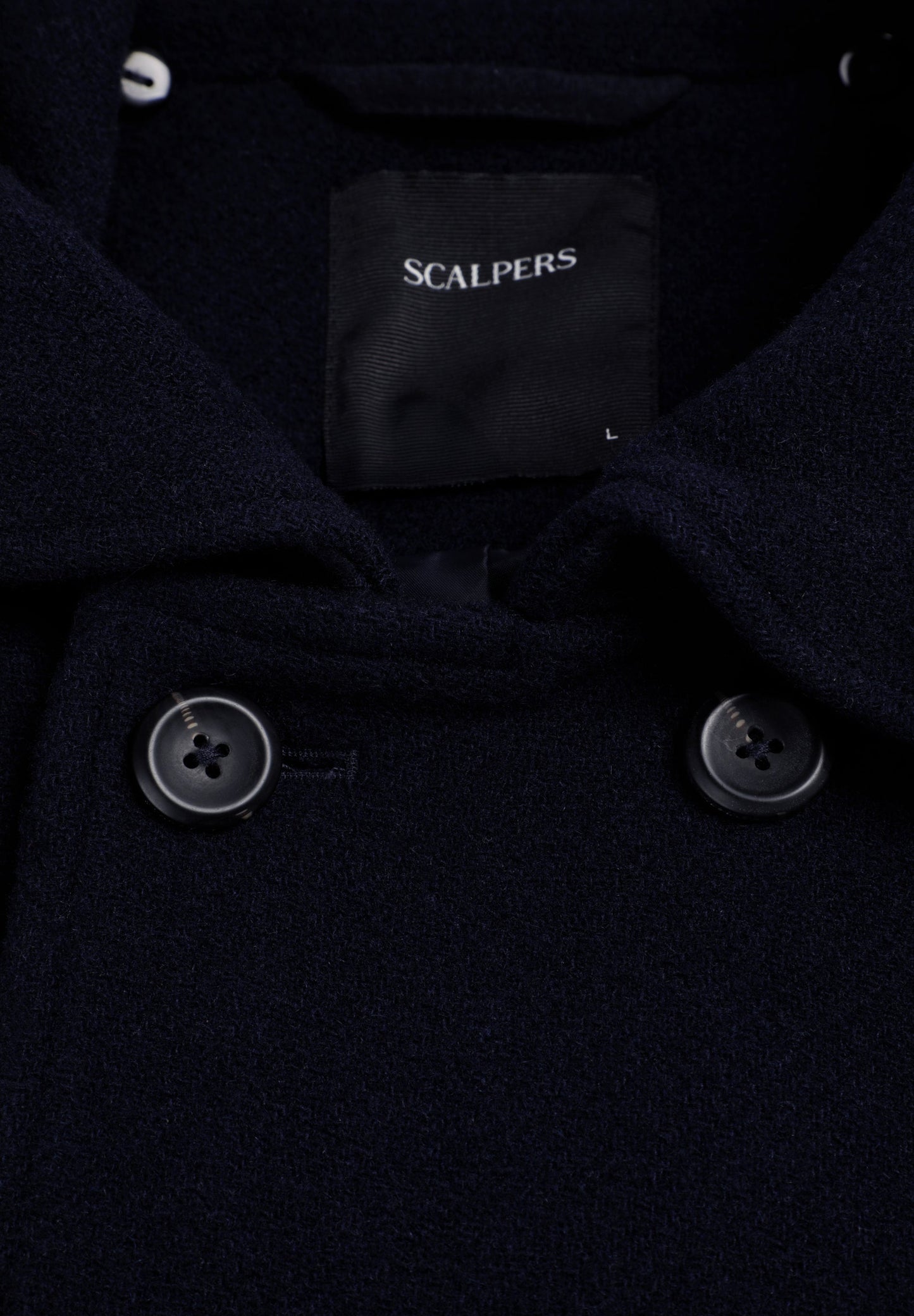 CASACO ABOTOADO CRUZADO DE LÃ