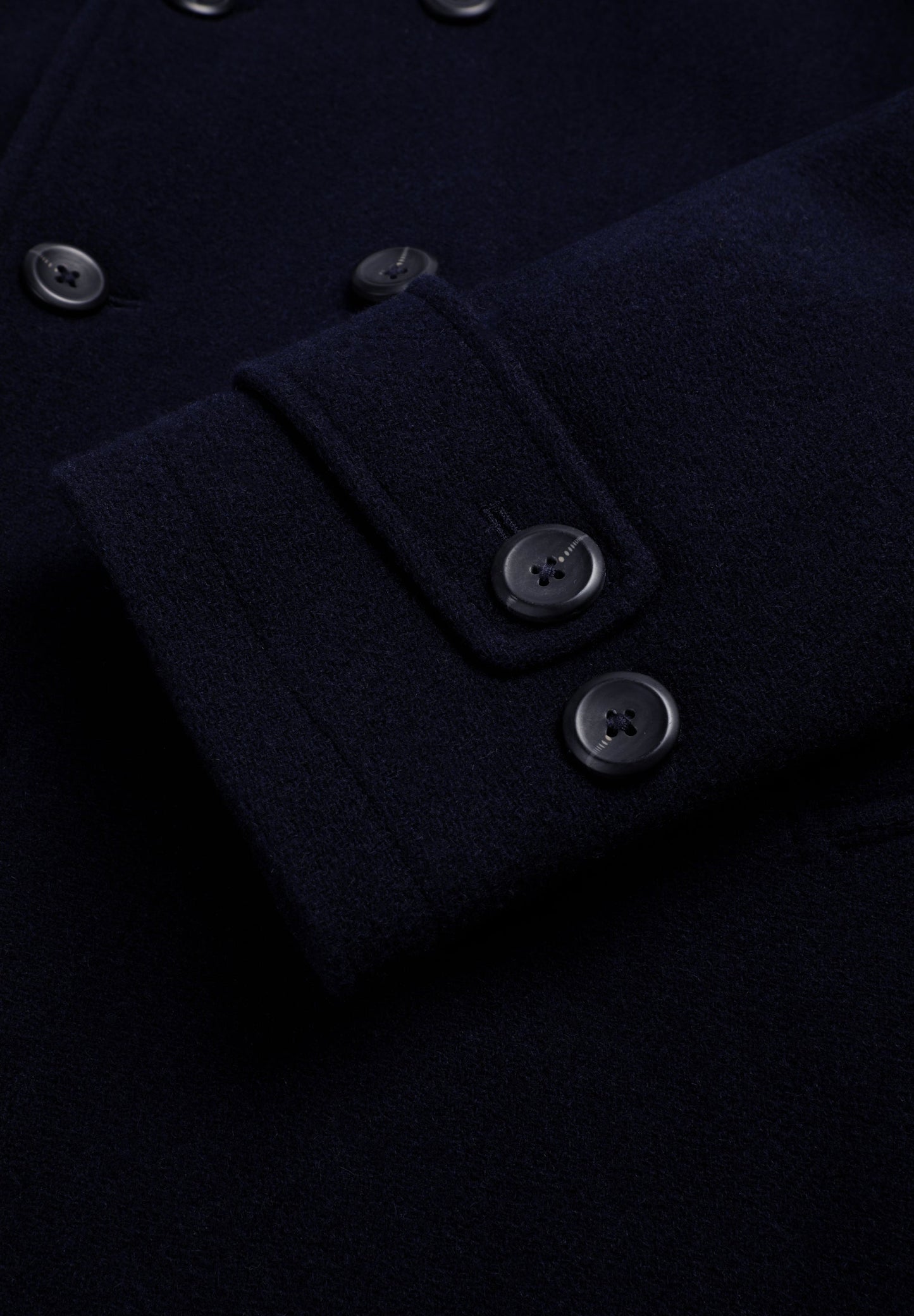 CASACO ABOTOADO CRUZADO DE LÃ