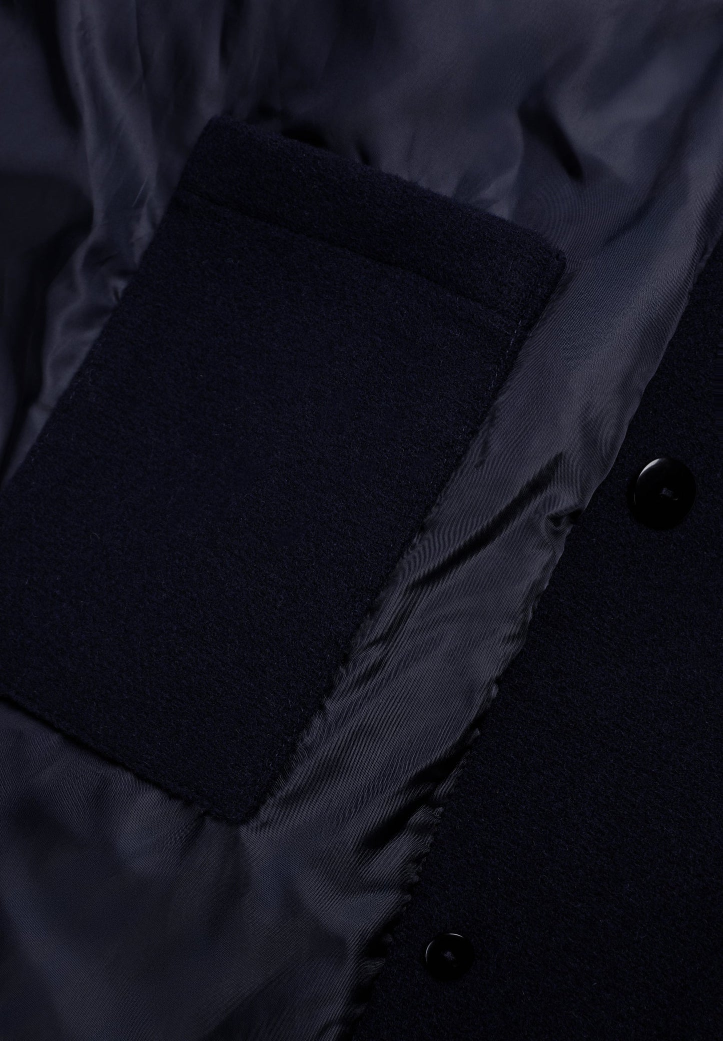 CASACO ABOTOADO CRUZADO DE LÃ