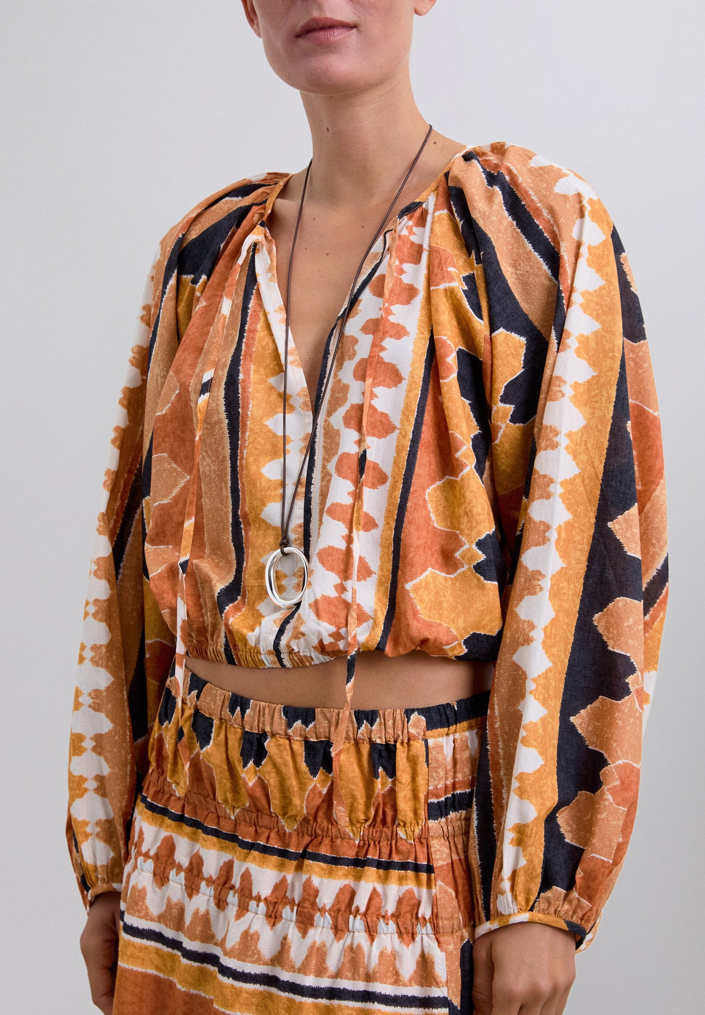 CAMISA ÉTNICA BUFANTE