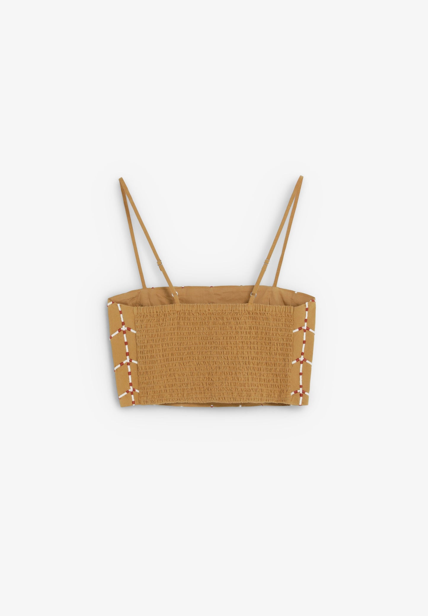 TOP COM BORDADOS GEOMÉTRICOS