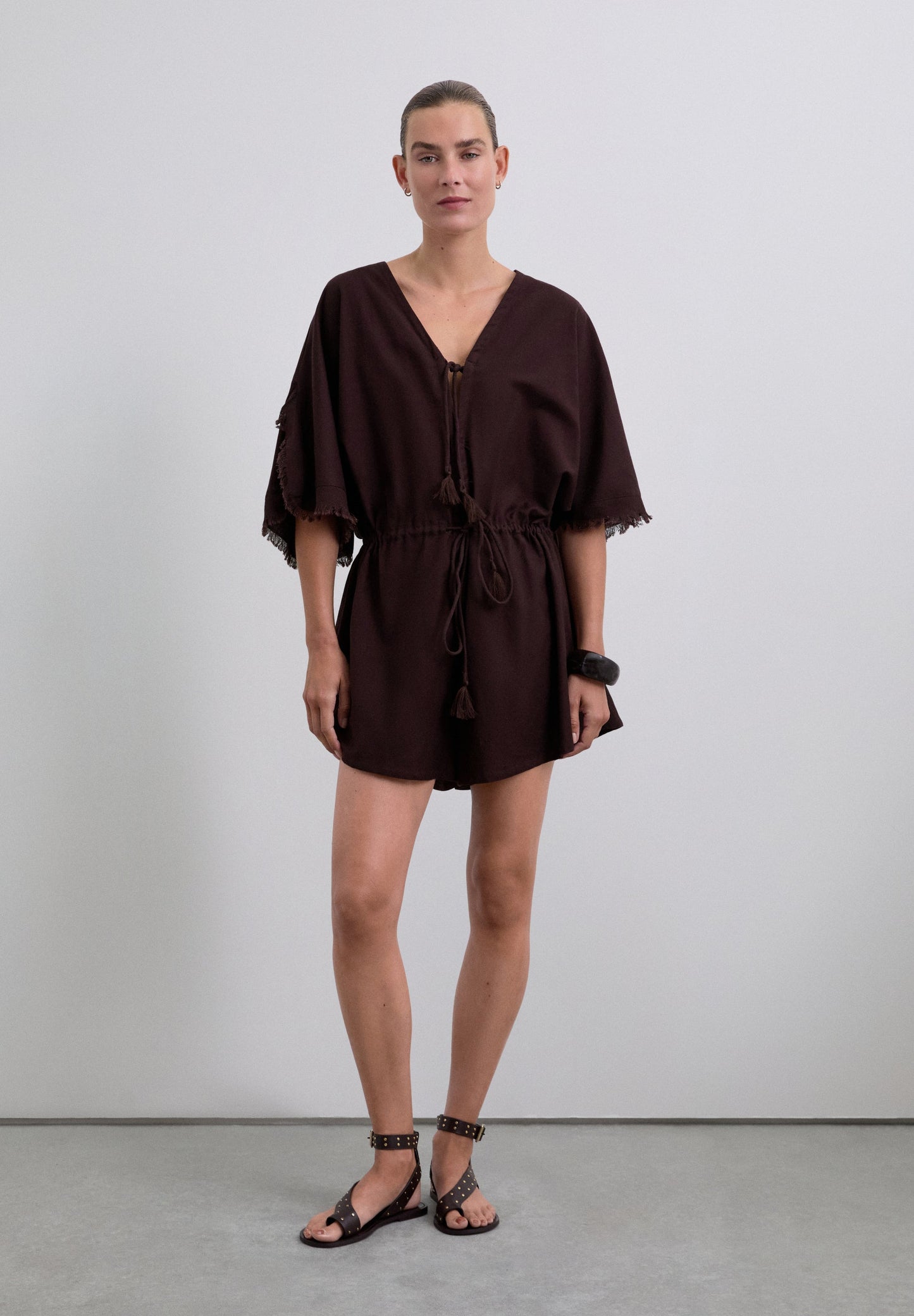 MACACÃO DE ALGODÃO E LINHO