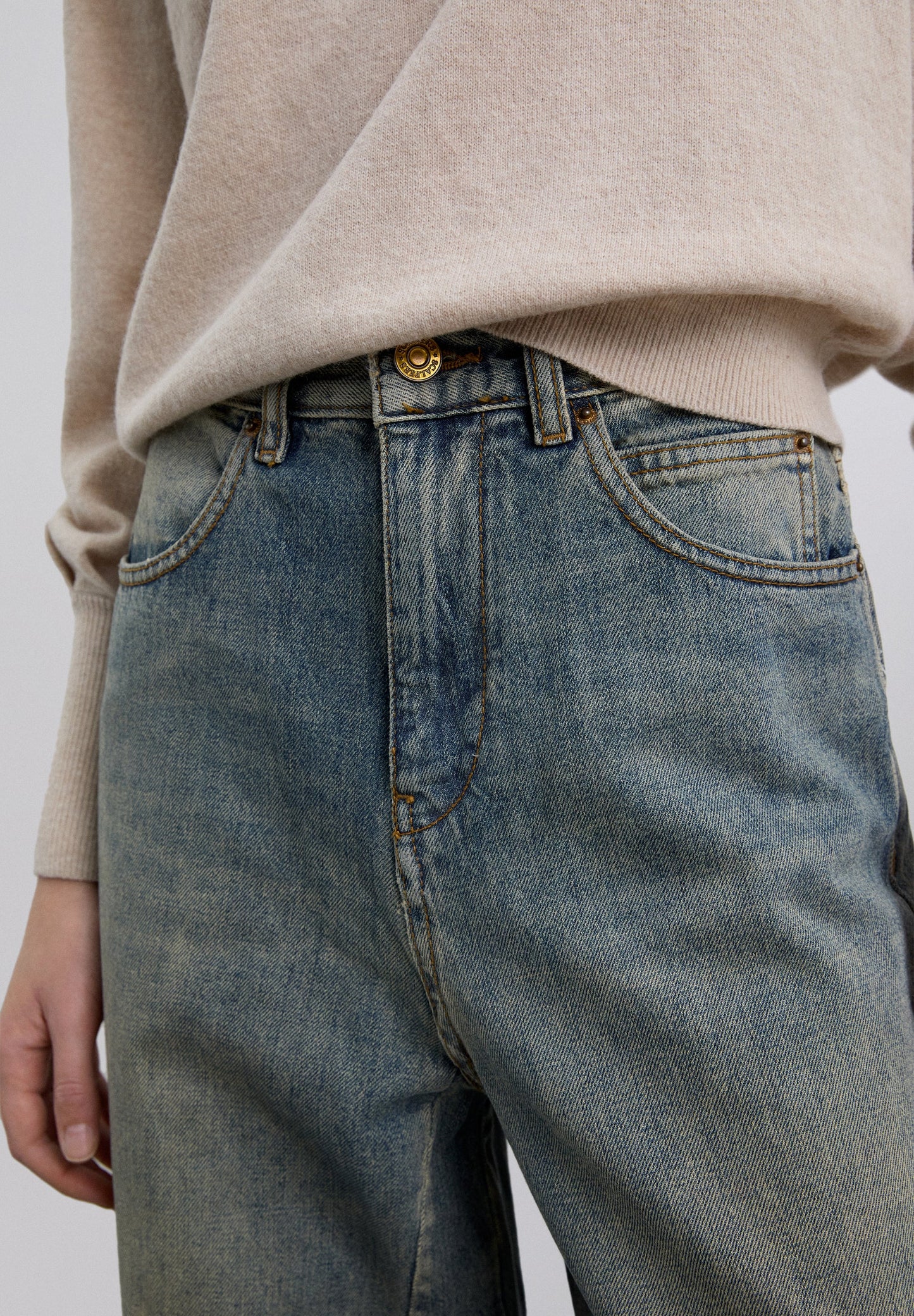 JEANS FULL LENGTH TIRO ALTO - Scalpers