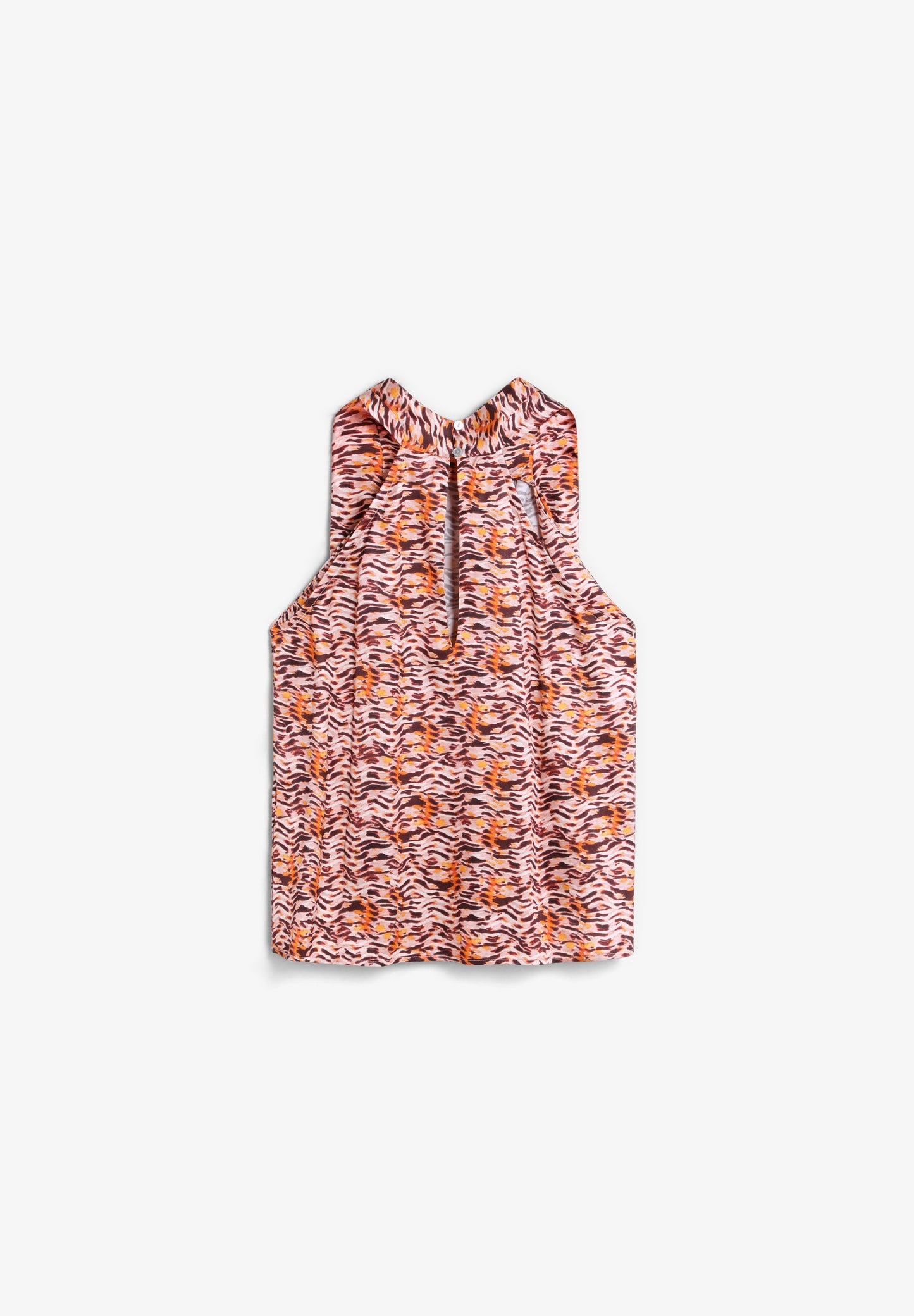 TOP COM GOLA HALTER E ESTAMPADO