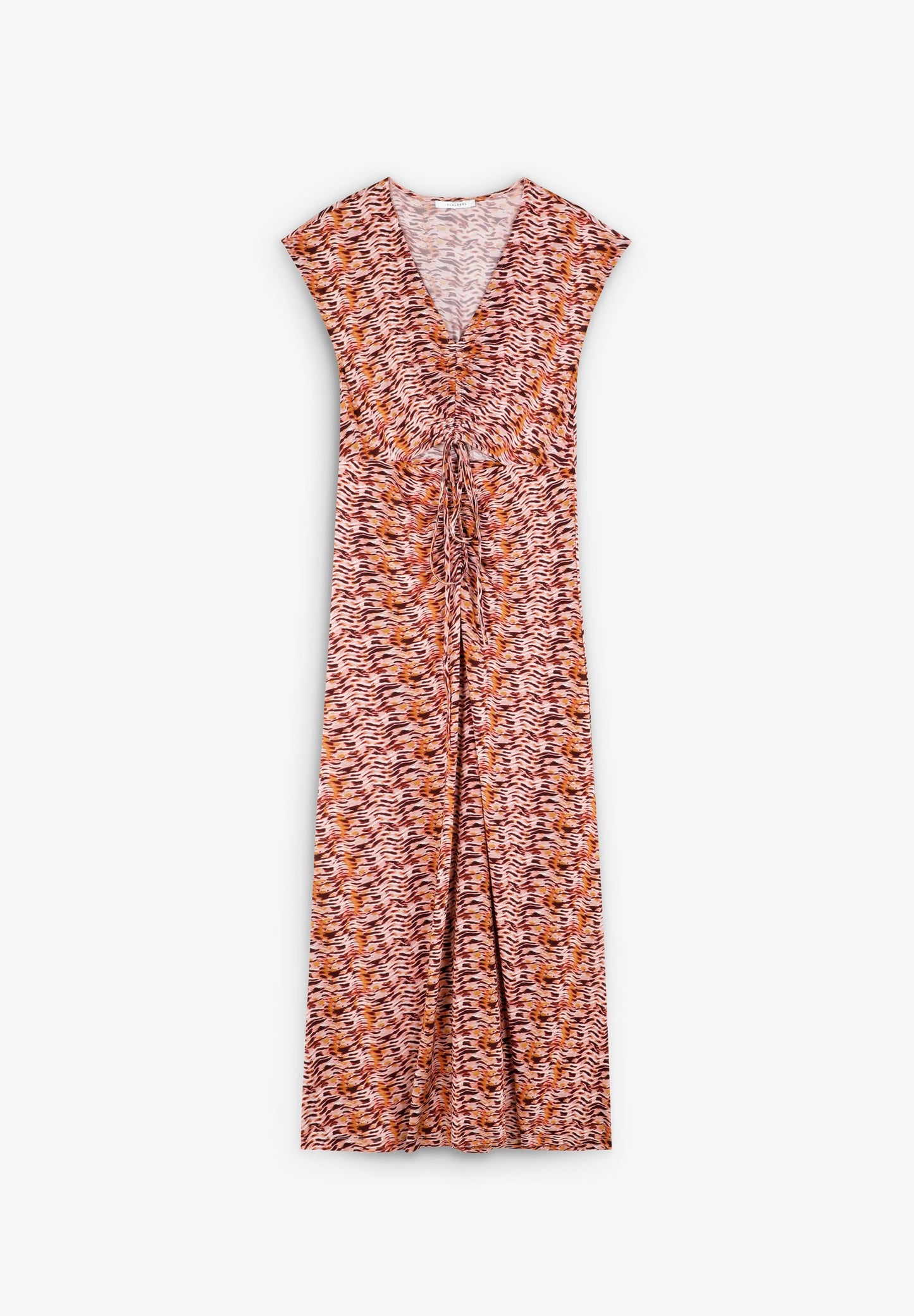 VESTIDO ESTAMPADO COM CUT OUT