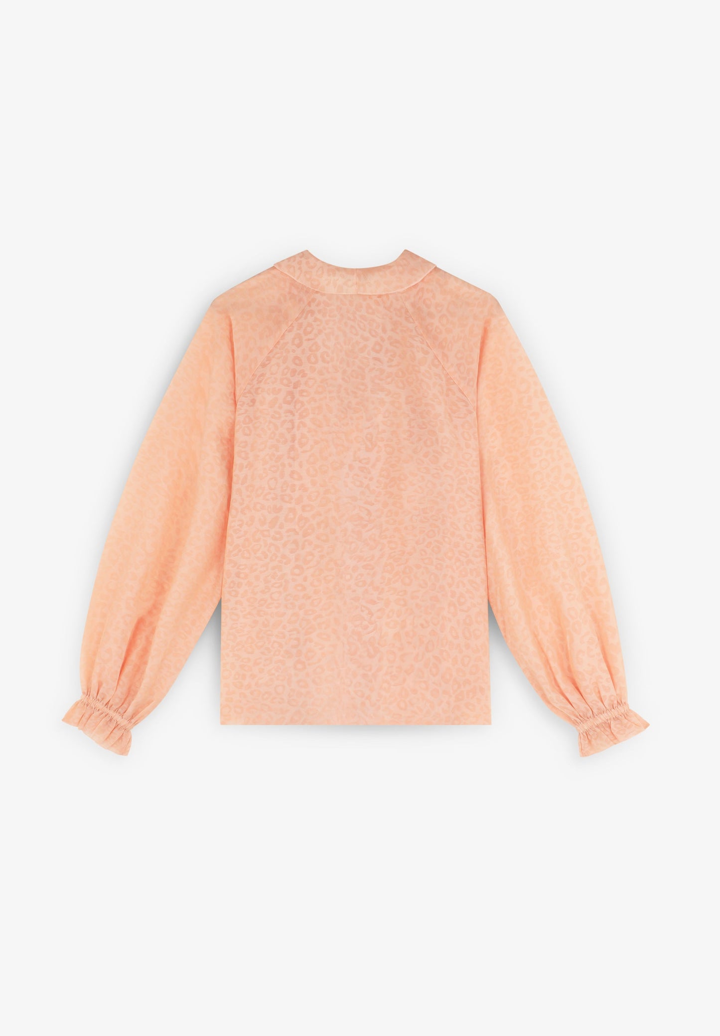 BLUSA COM FOLHOS ESTAMPADO ANIMAL