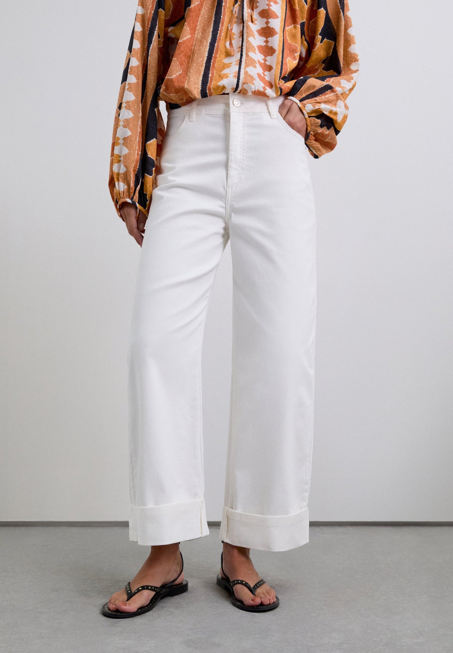 CALÇAS DENIM CULOTTES