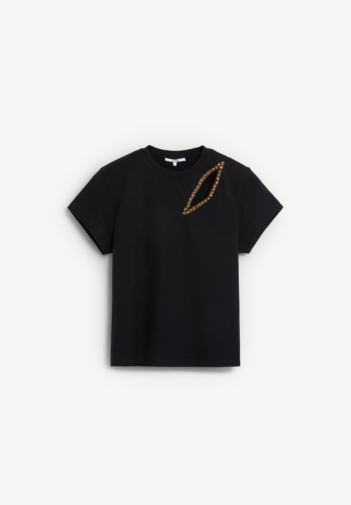 T-SHIRT COM PORMENOR DE ABERTURA