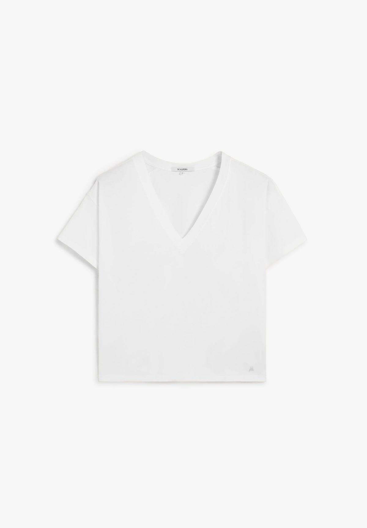 T-SHIRT BÁSICA DECOTE EM V