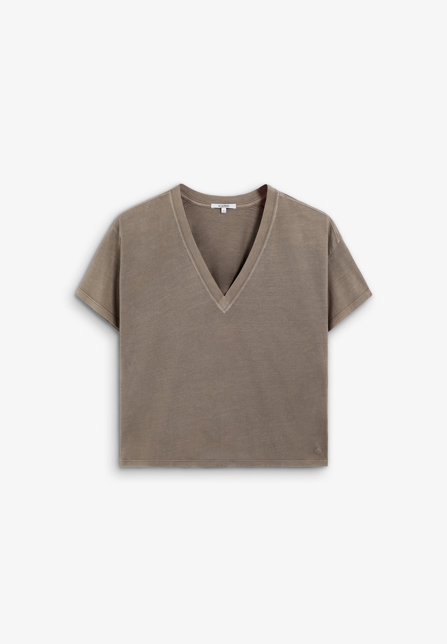 SCPLAINSKULLV TEE